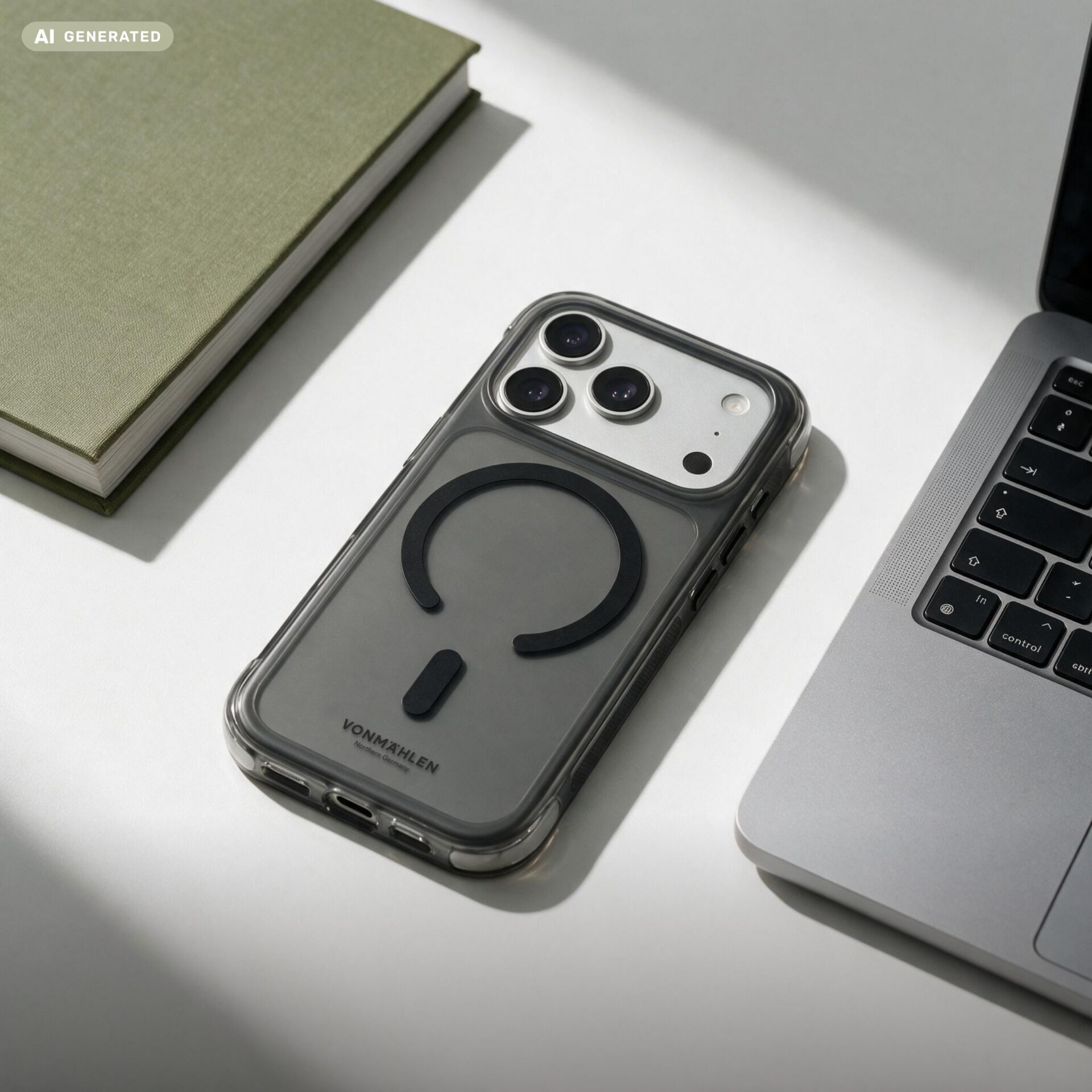Handyhülle, Smartphone-Hülle, Kamera-Linienschutz, Transparente Hülle, Magnet-Pad