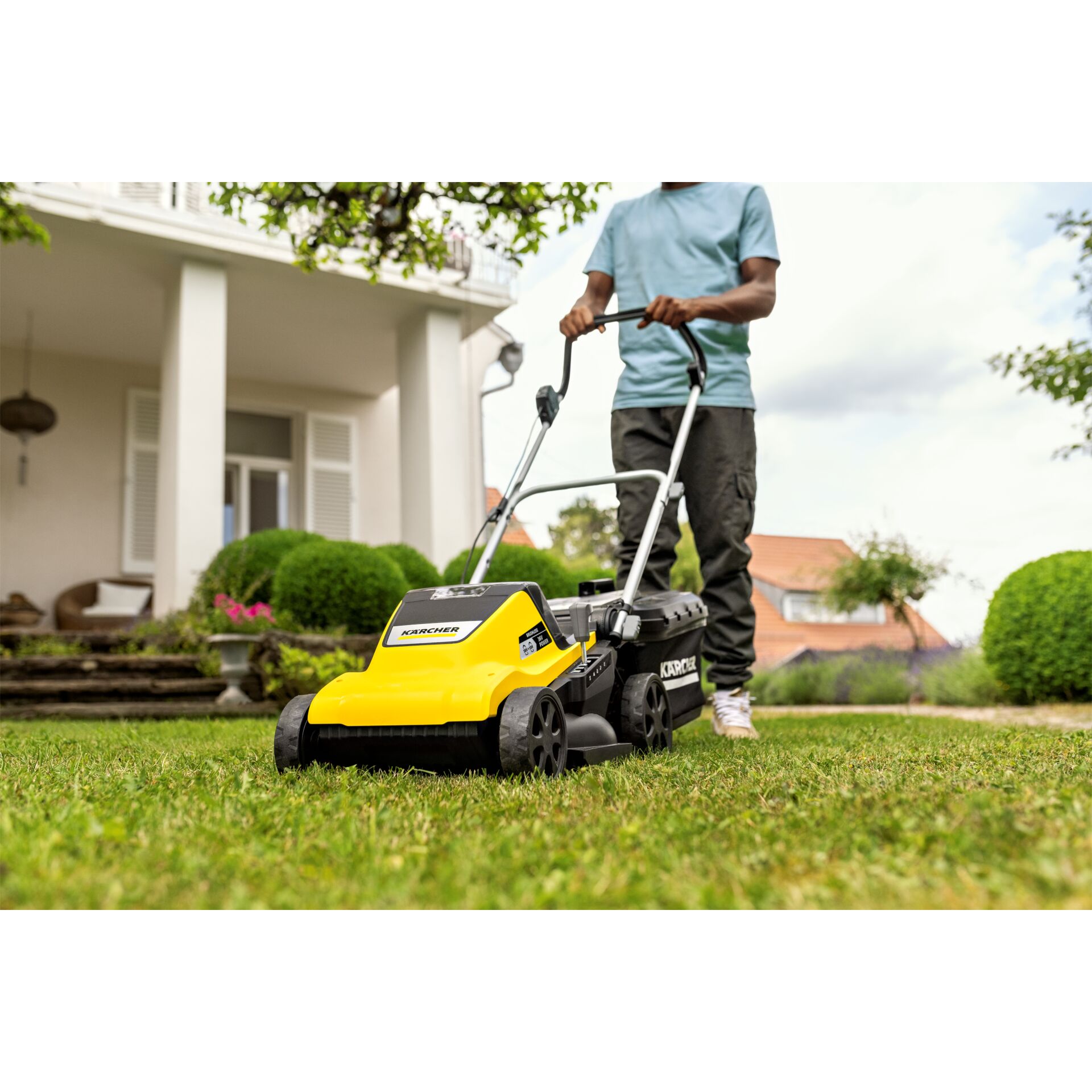 Gras, Rasen, Gerät, Rasenmäher, Rasen mähen