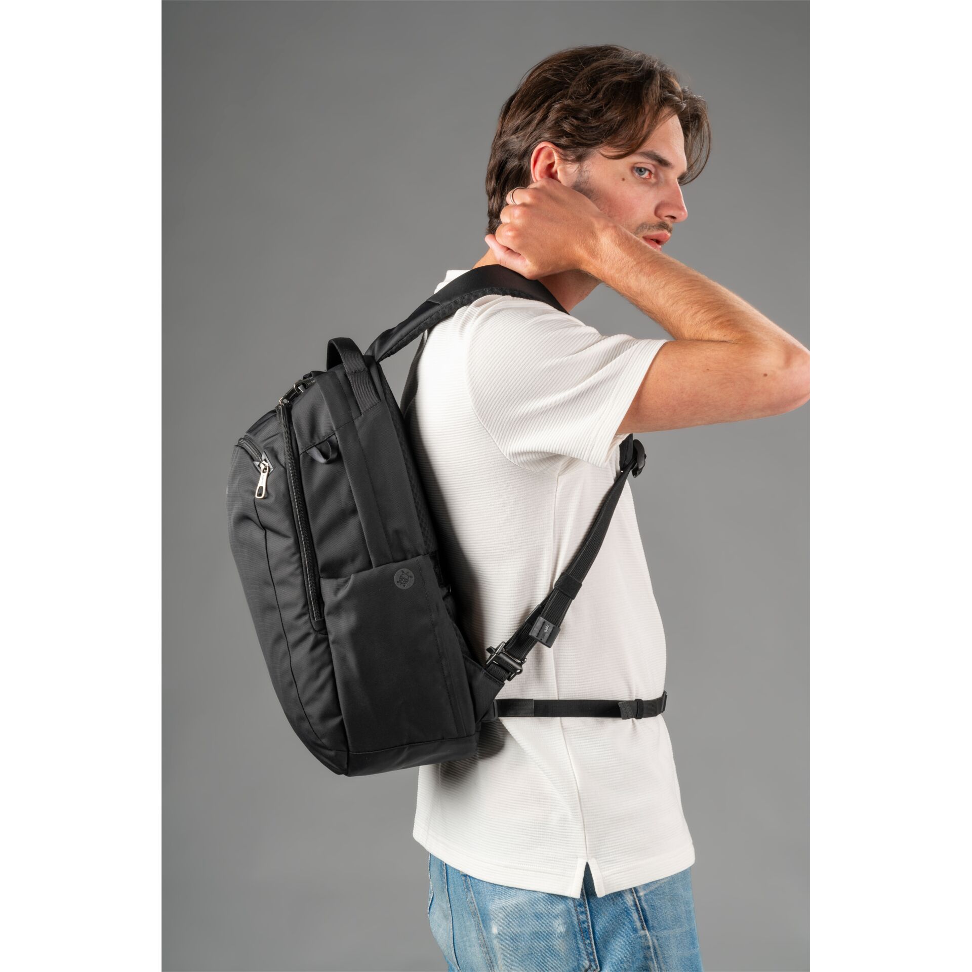 Tasche, Rucksack, Erwachsener, Mann, Person