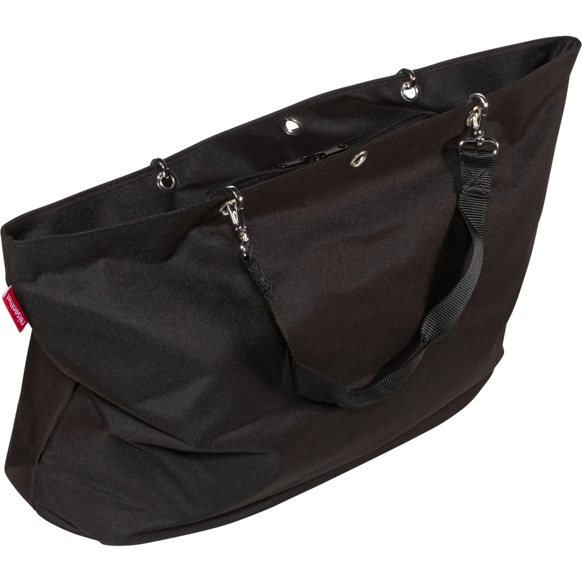 Tasche, Schultertasche, schwarz, Reißverschluss, Tragegurt