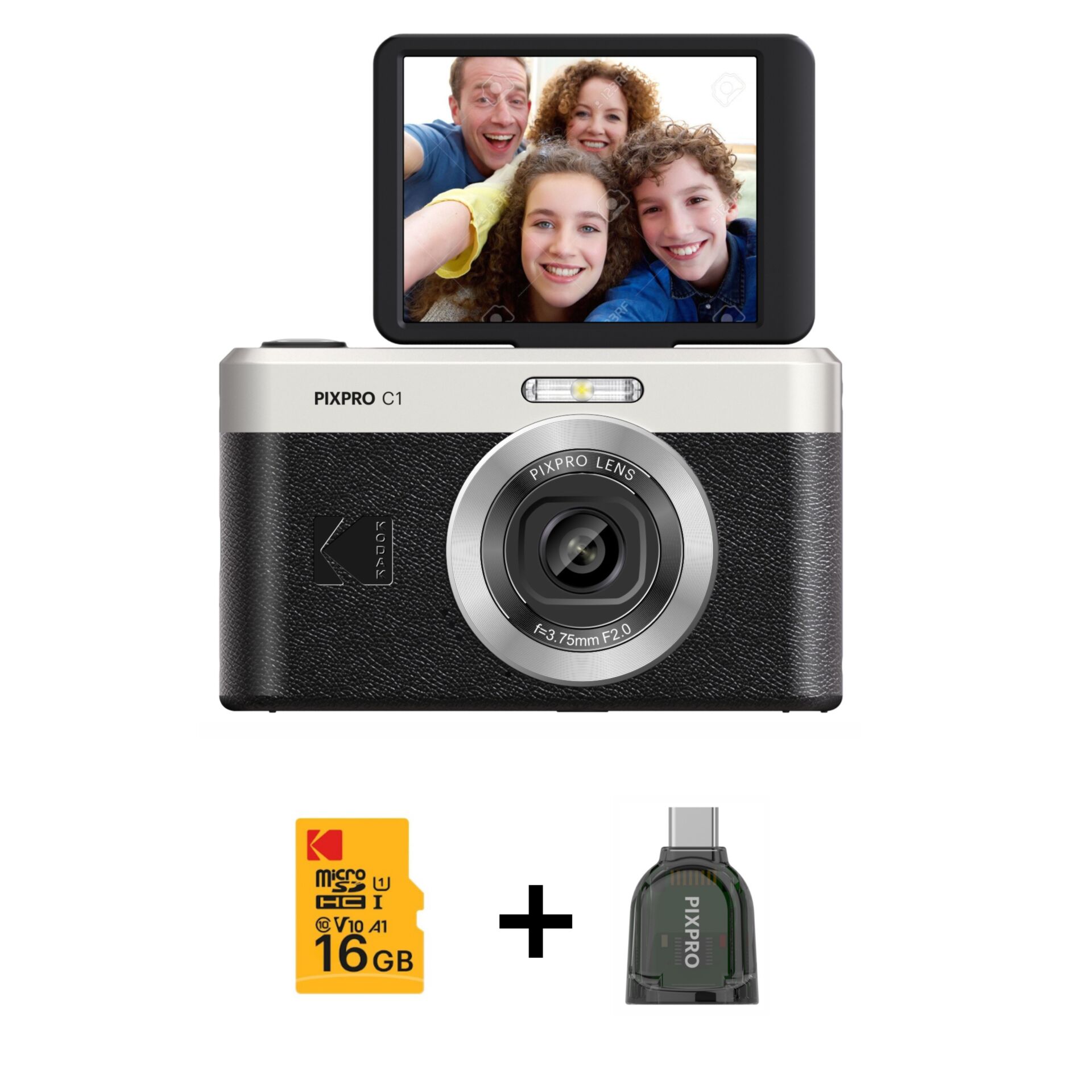 Kodak Pixpro C1 schwarz  im Bundle