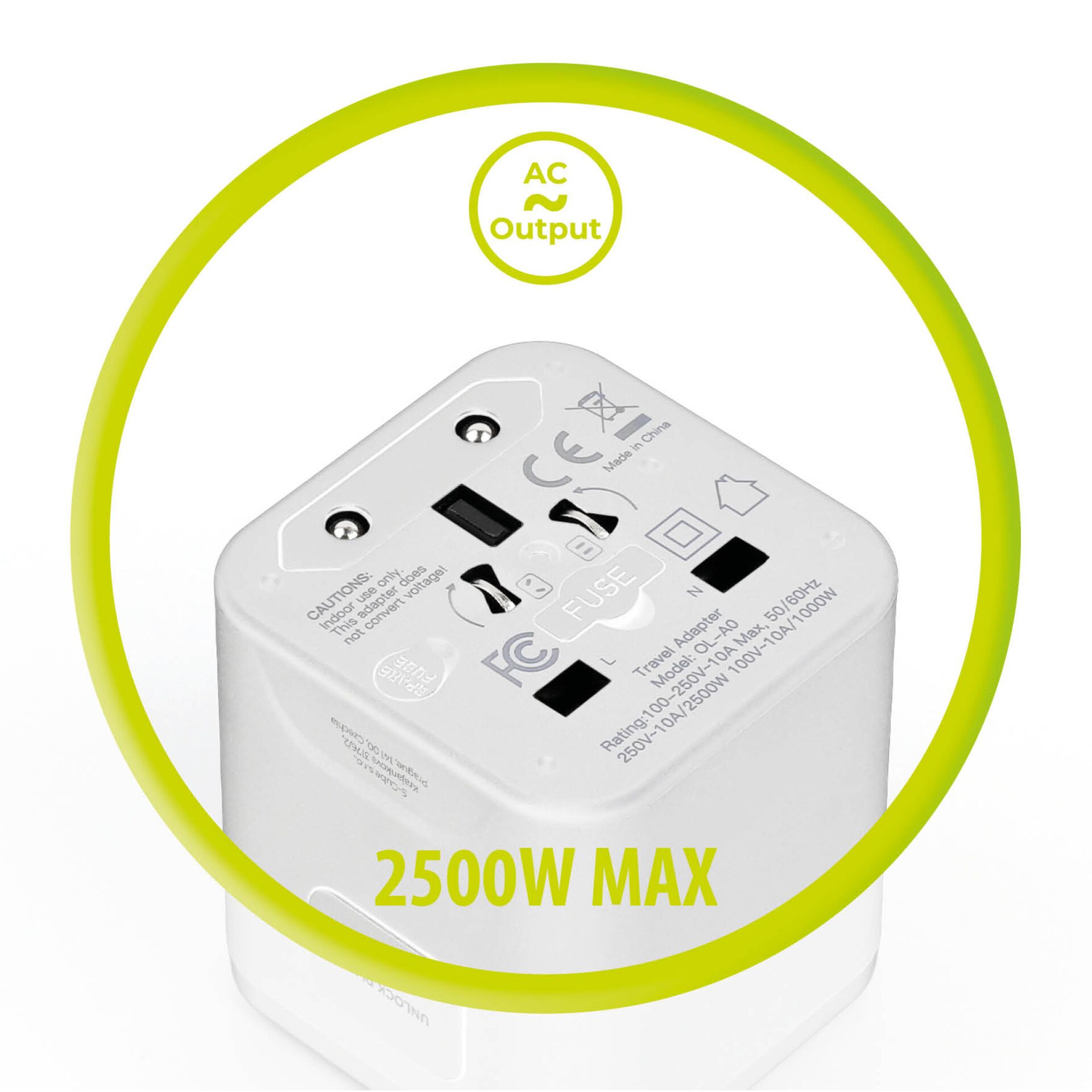 Ladegerät, USB-C, 2500W, Adapter, QC charger