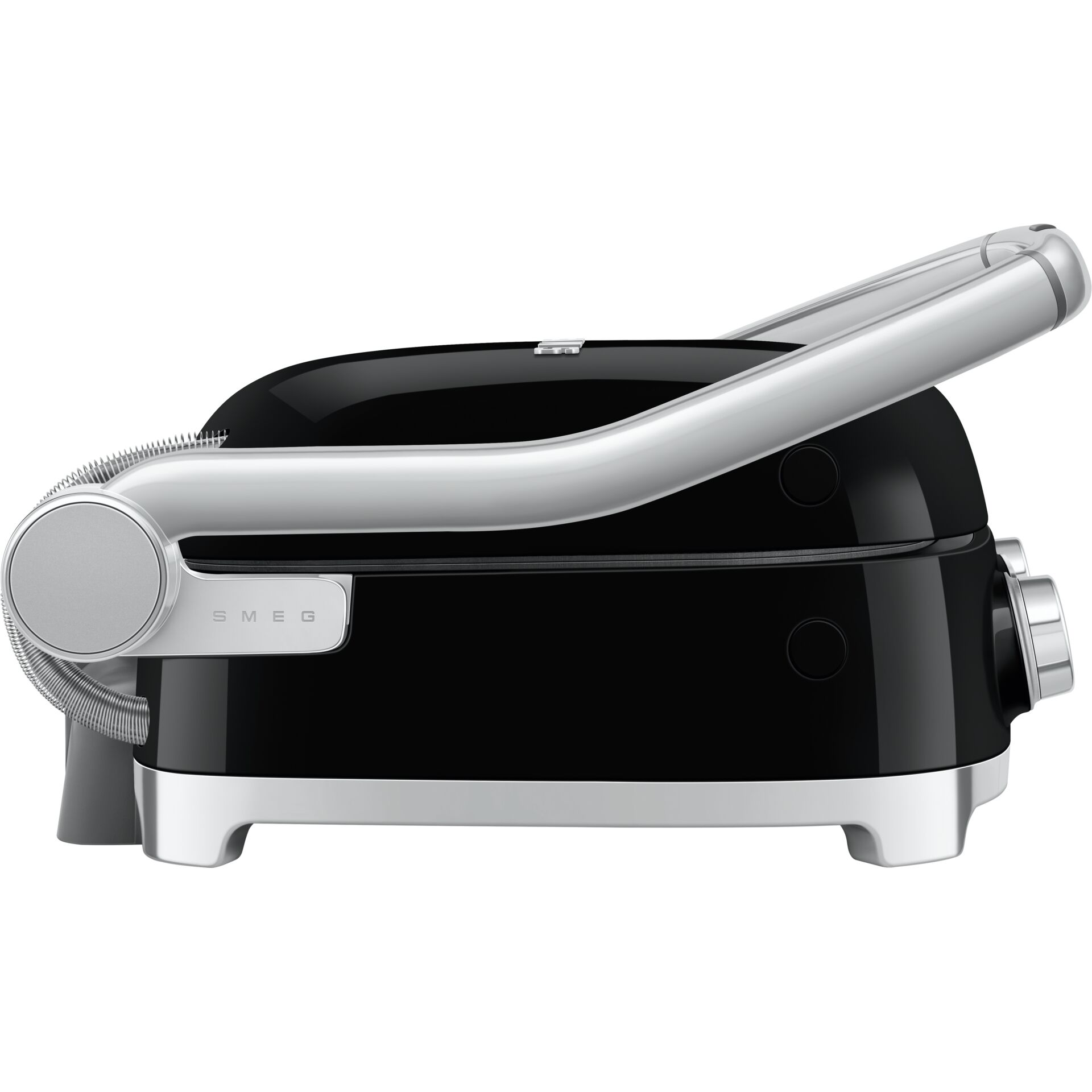 Toaster, Schwarz, Chrome, Griff, Smeg