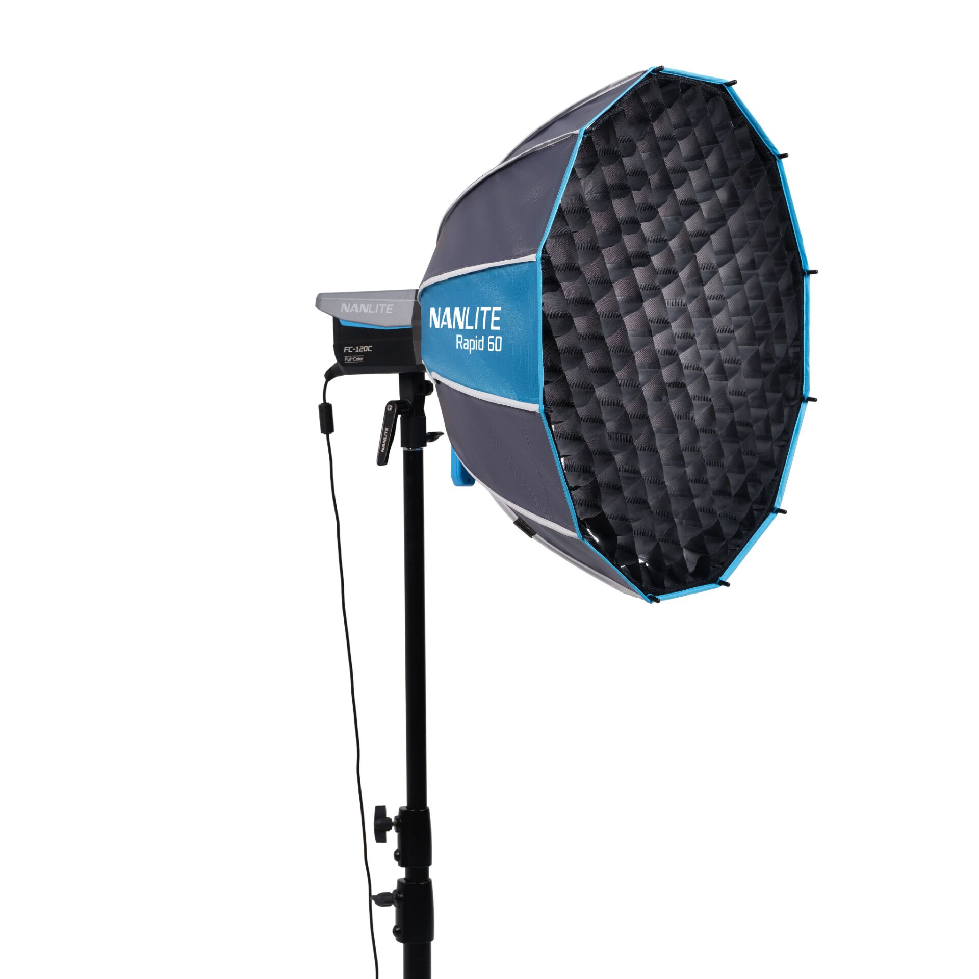 Softbox, Fotolicht, Stativ, Achteckig, NANLITE Rapid 60