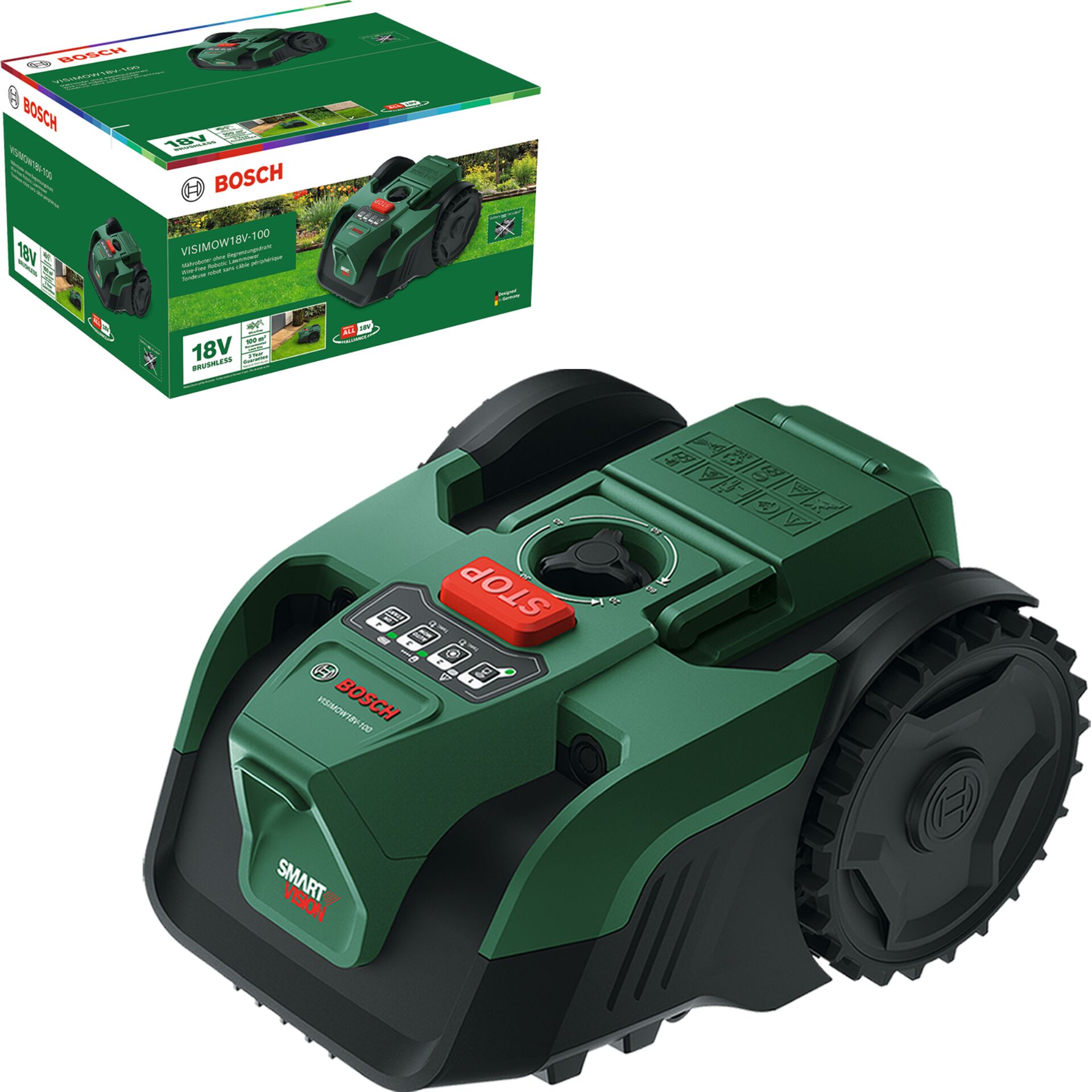 Bosch VisiMow 18V-100 solo  Mähroboter