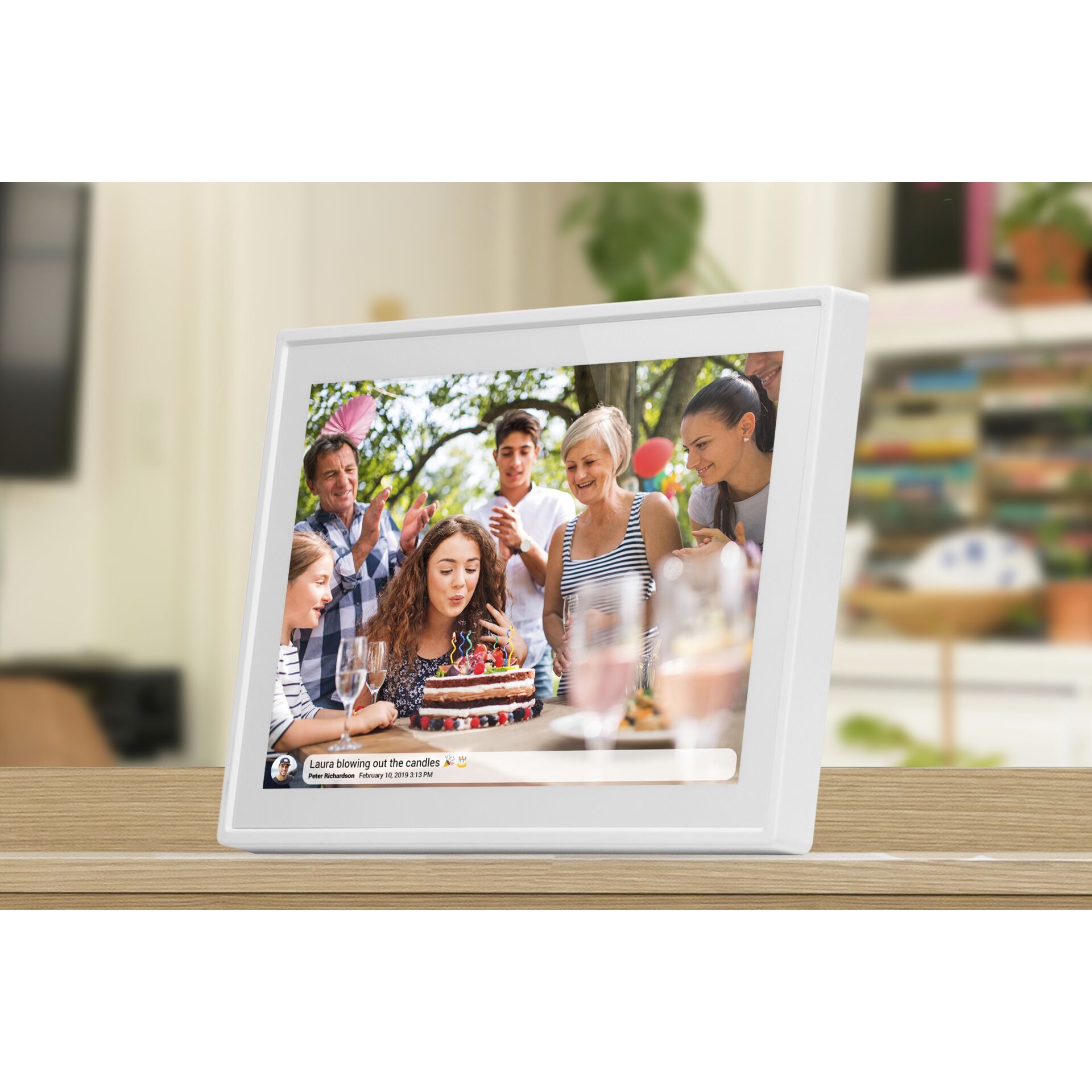 Leute, Person, Geburtstagstorte, Essen, Fotorahmen