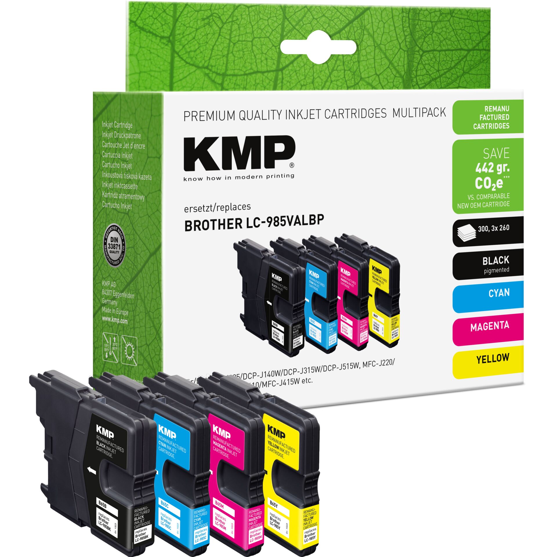 Computerausrüstung, Elektronik, Hardware, Adapter, QR Code, Tintenpatronen, Multi-Pack, KMP, CMYK, Druckerzubehör