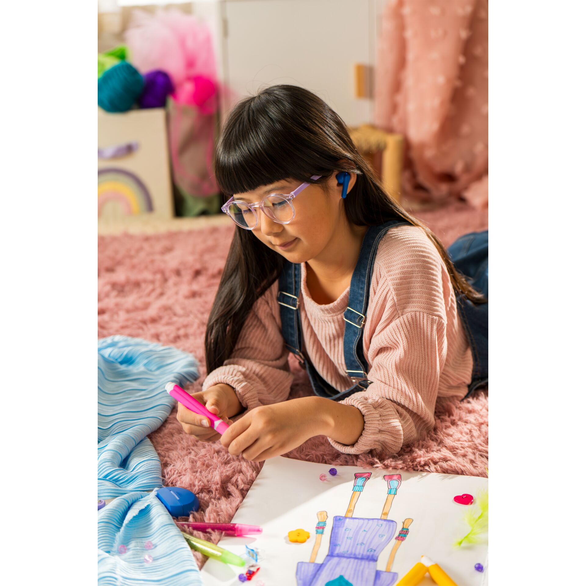 Person, Ohrhörer, Elektronik