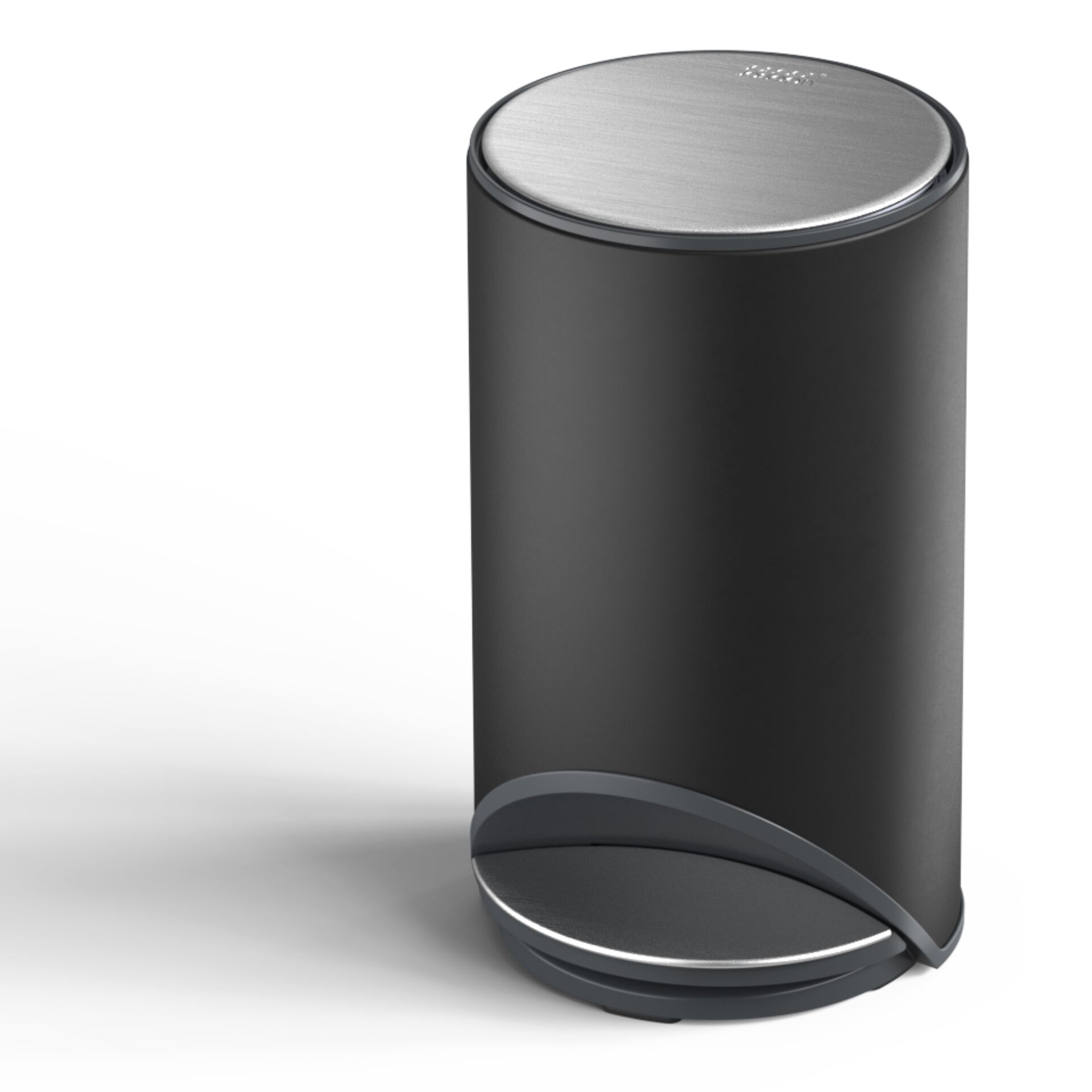 abfalleimer, mülleimer, stainless-steel, schwarz, pedalmechanismus