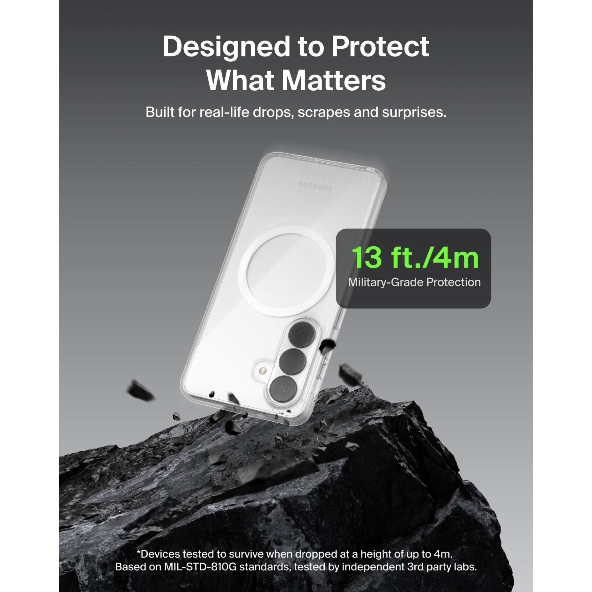 phone, hülle, schutzhülle, felsen, militärisch