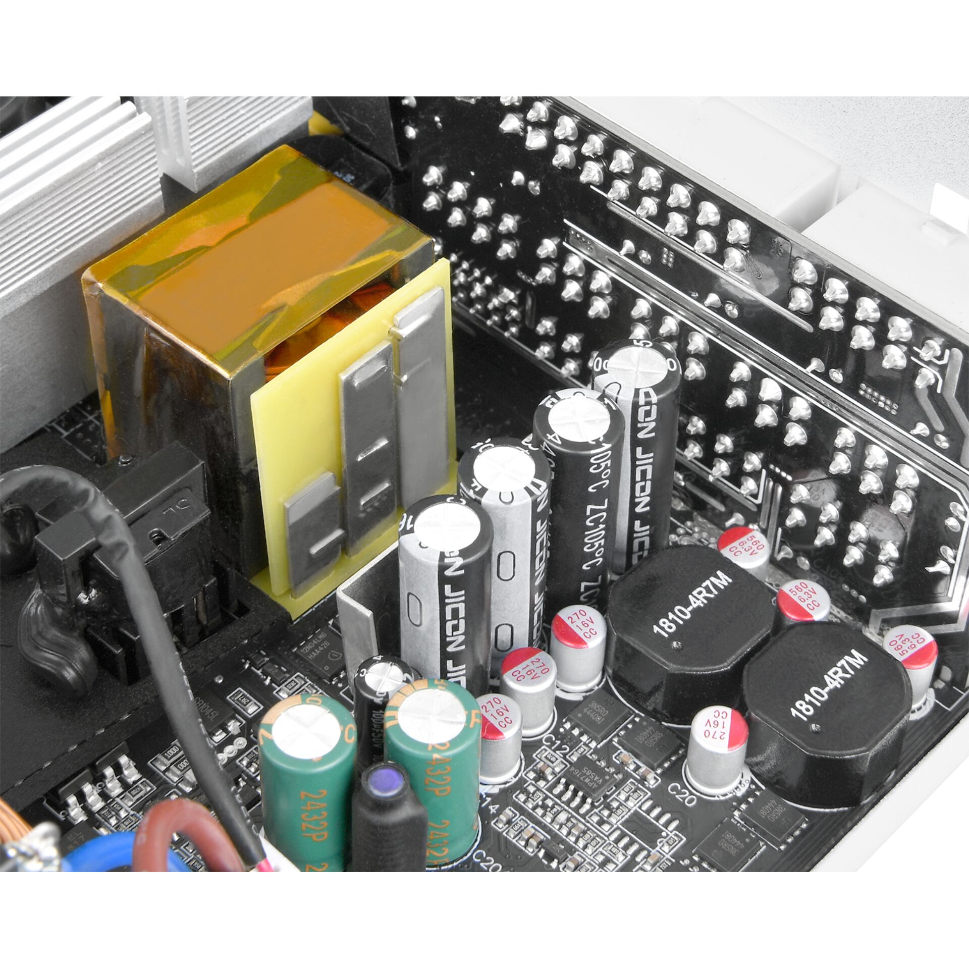Motherboard, Kondensatoren, Transformator, Stromversorgung, Elektronische Bauteile