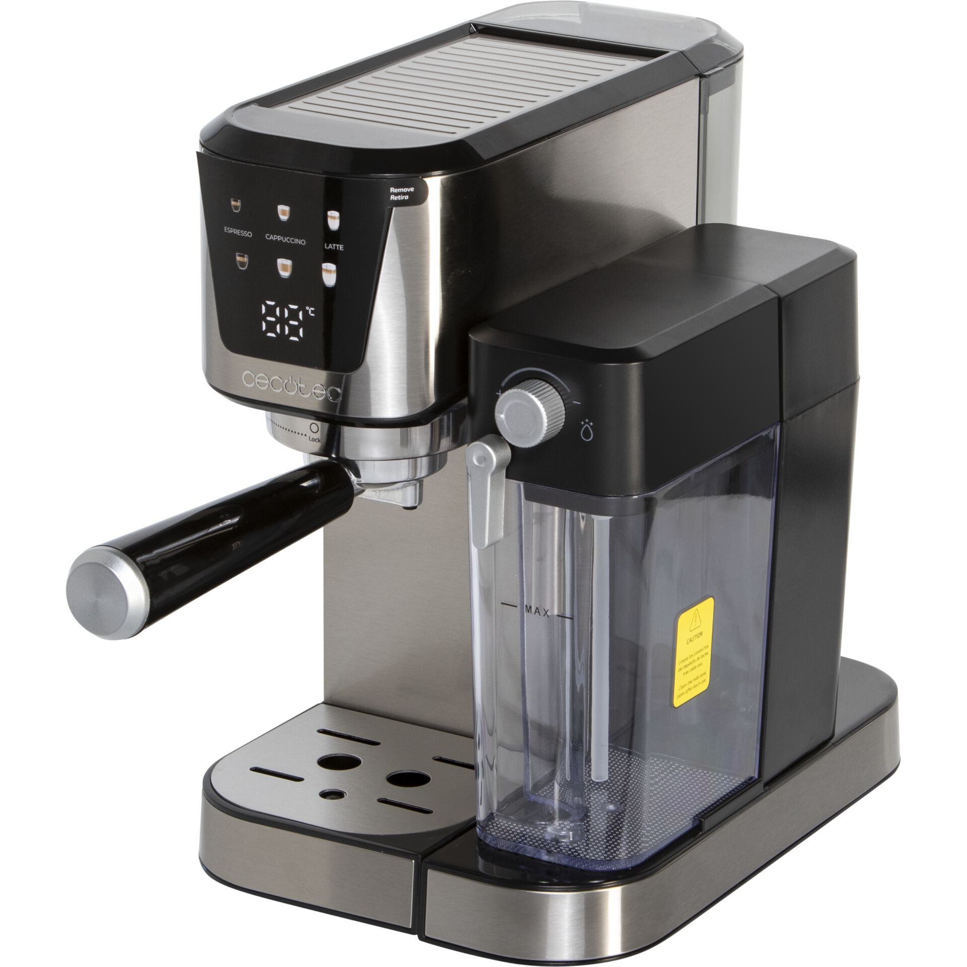 Espresso machine, Kaffeemaschine, Kaffeezubereitung, Milchaufschäumer, Wassertank