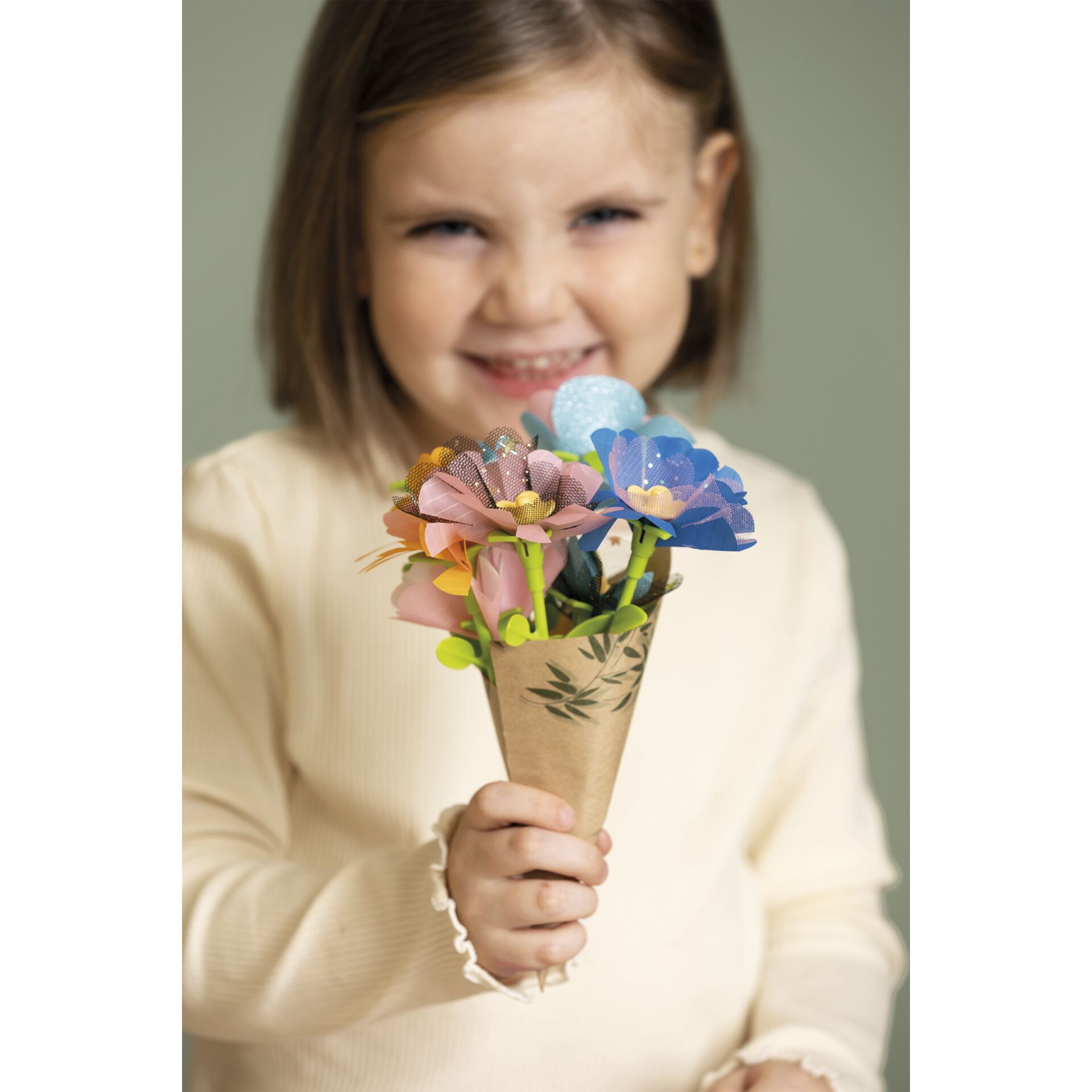 Blumen-Arrangement, Blumenstrauß, Eiscreme, Kind, Person