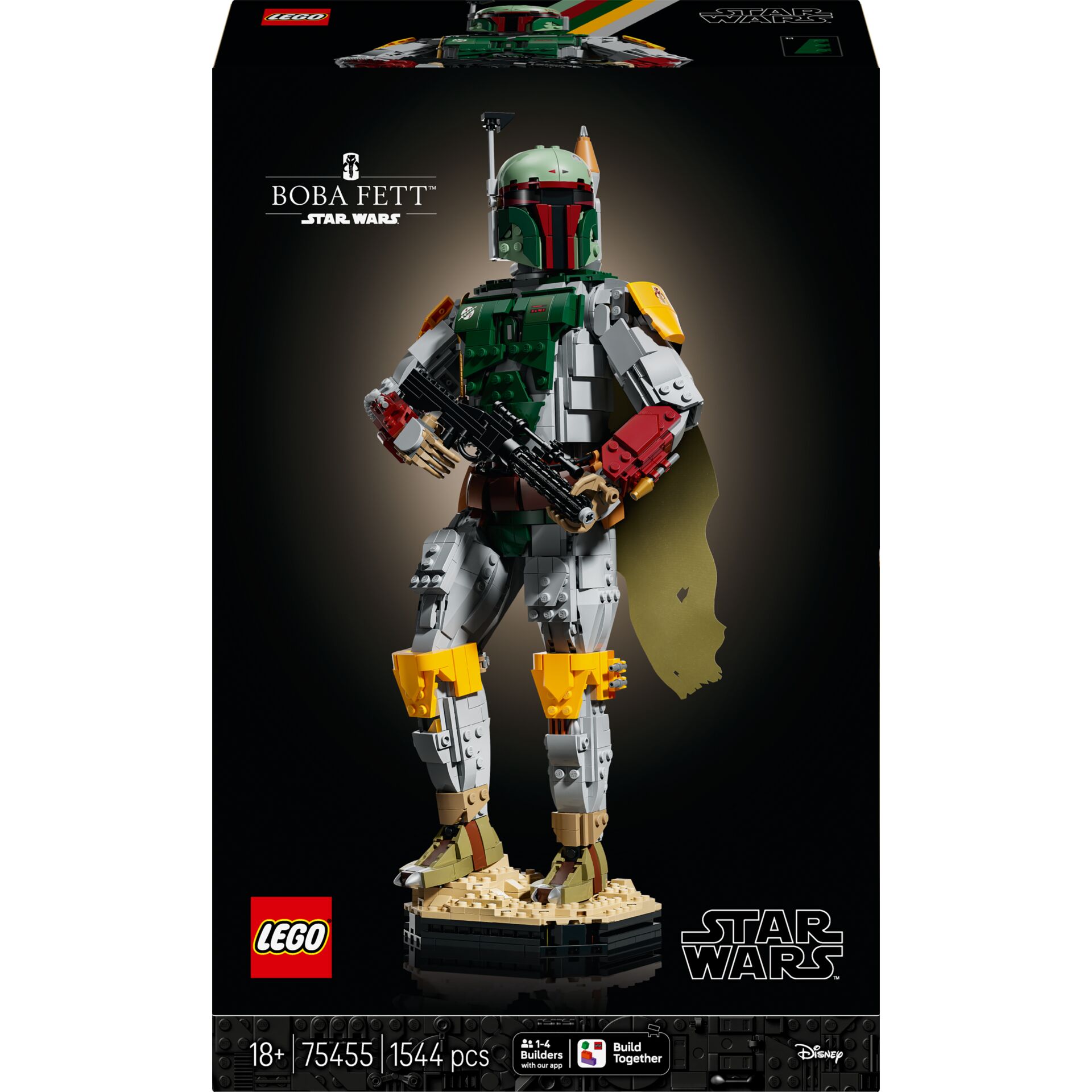 Boba Fett Figur, Star Wars LEGO, Minifigur, Rüstung, Gewehr