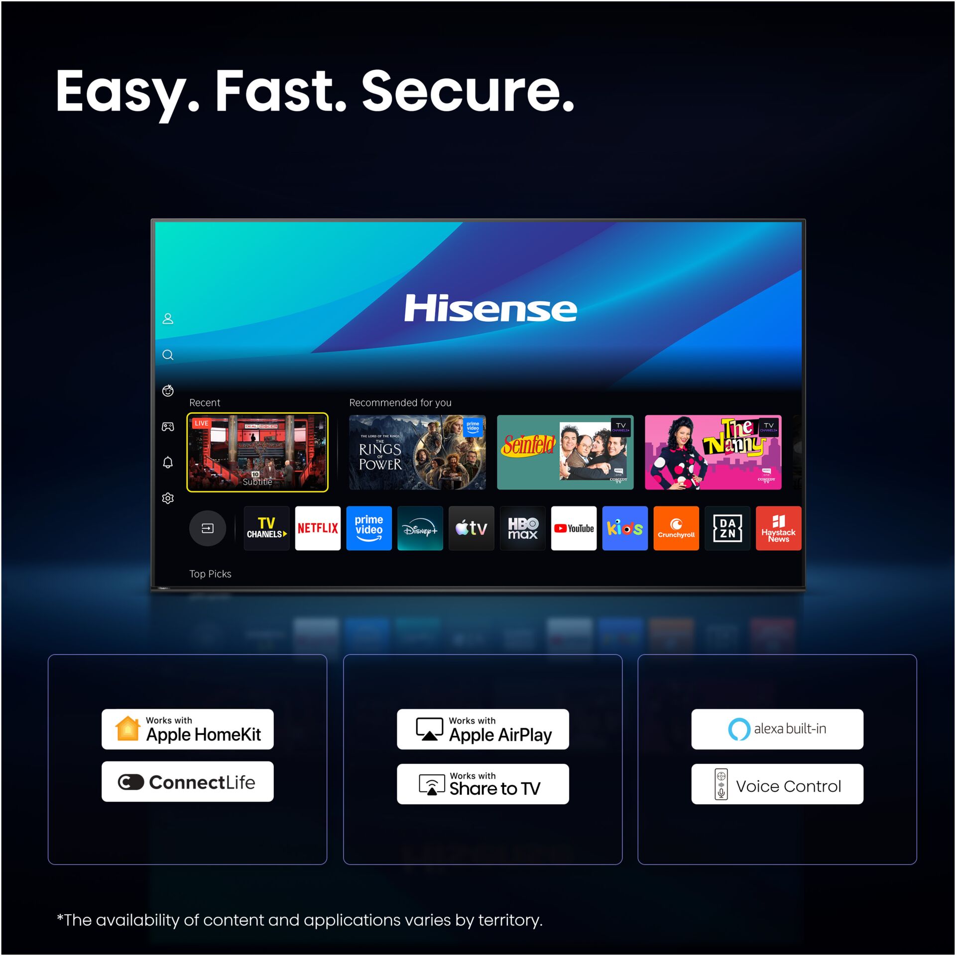 fernseher, smart tv, led-bildschirm, heimkino, streaming