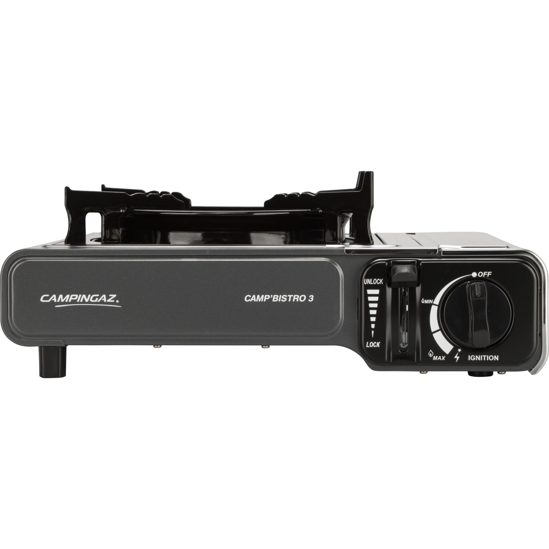 Campinggask Campinggaz, Benzin-Kocher, Kompaktkocher, Gaskartusche, Ignition-Panel