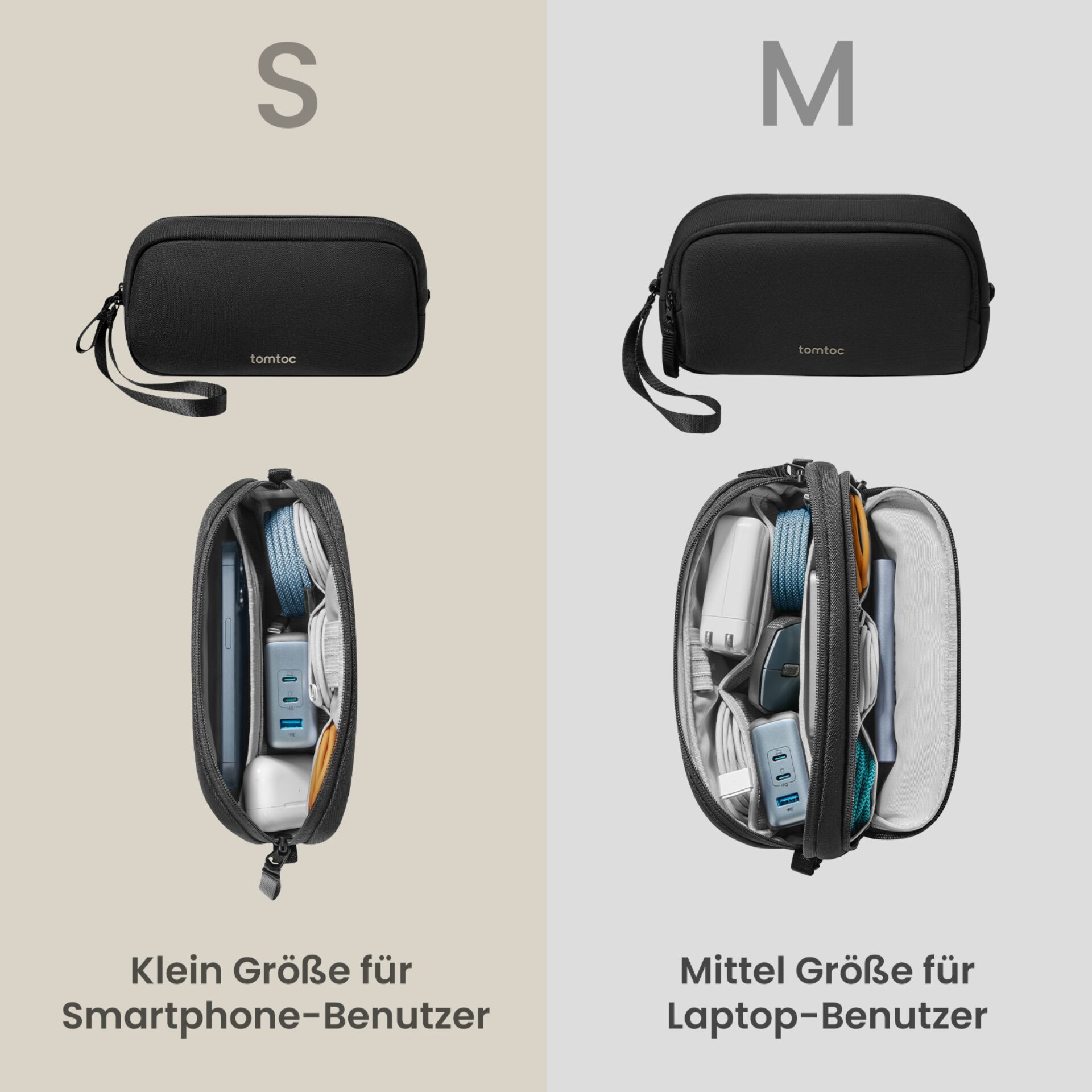 tasche, laptop-tasche, reissverschluss, schwarz, compact