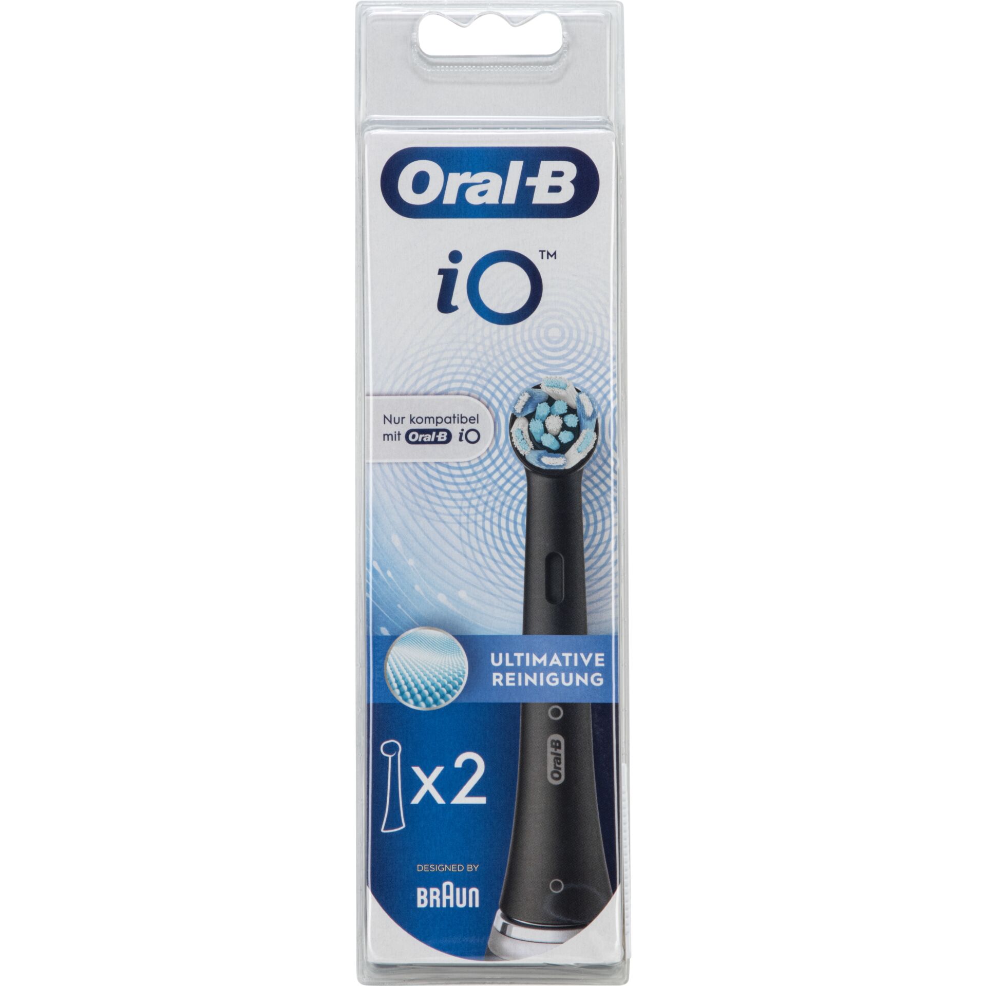 Schallzahnbürstenkopf, Oral-B iO, Ultimative Reinigung, 2 Stück, Aufsteckbürstenkopf