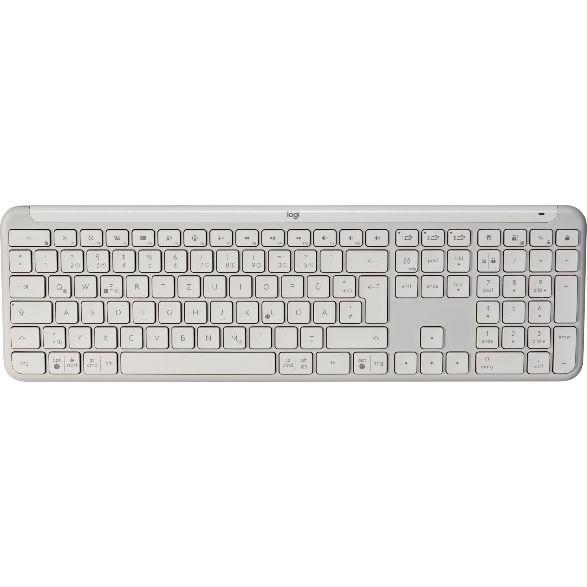 Logitech Signature Slim K950(DE)  Tastatur Weiss Kabellos