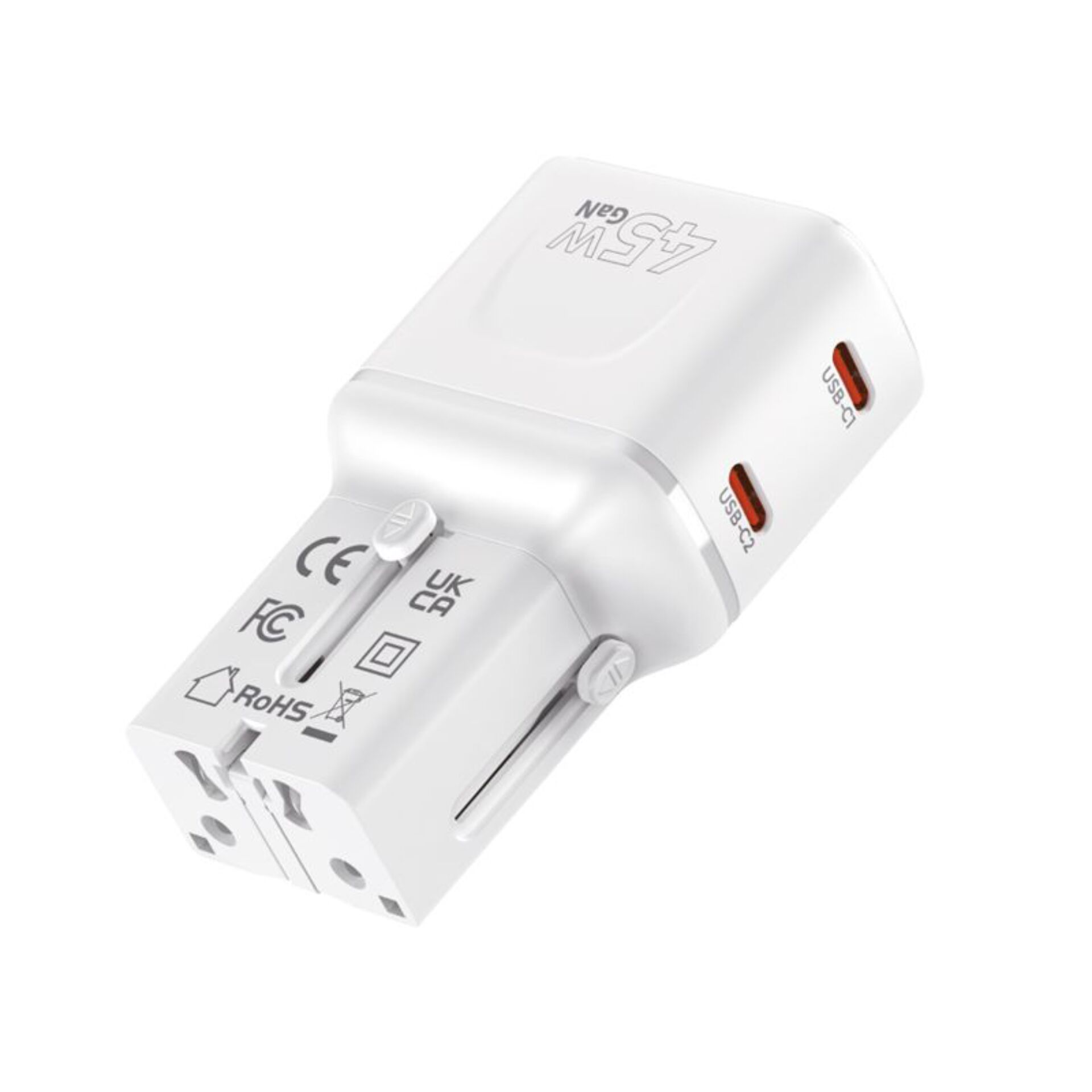 USB-Adapter, Smart-Adapter, Reise-Stecker, Netzstecker, EU-Steckdose