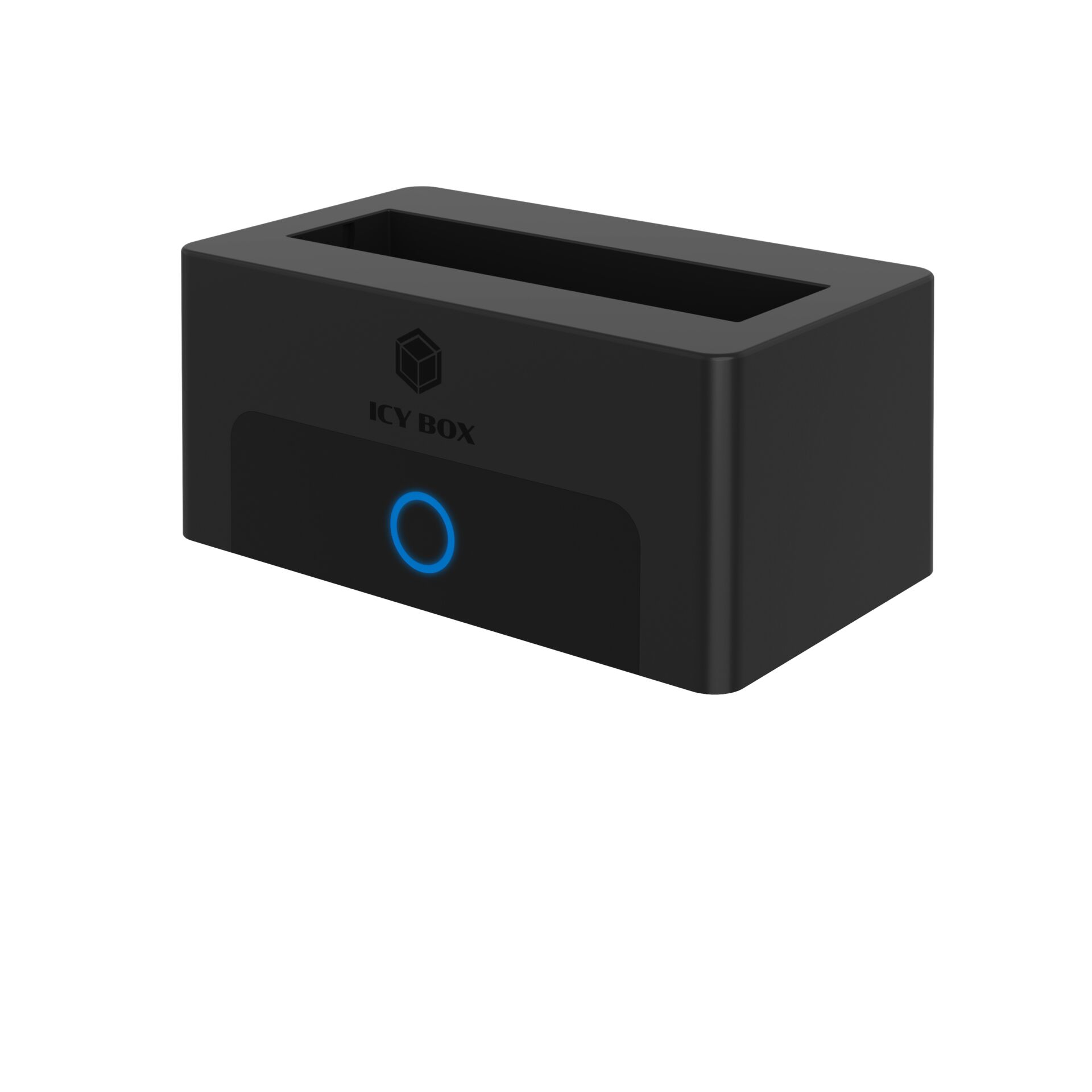 Tischkabel, USB-Hub, Icy Box, Schwarz, LED-Funktion
