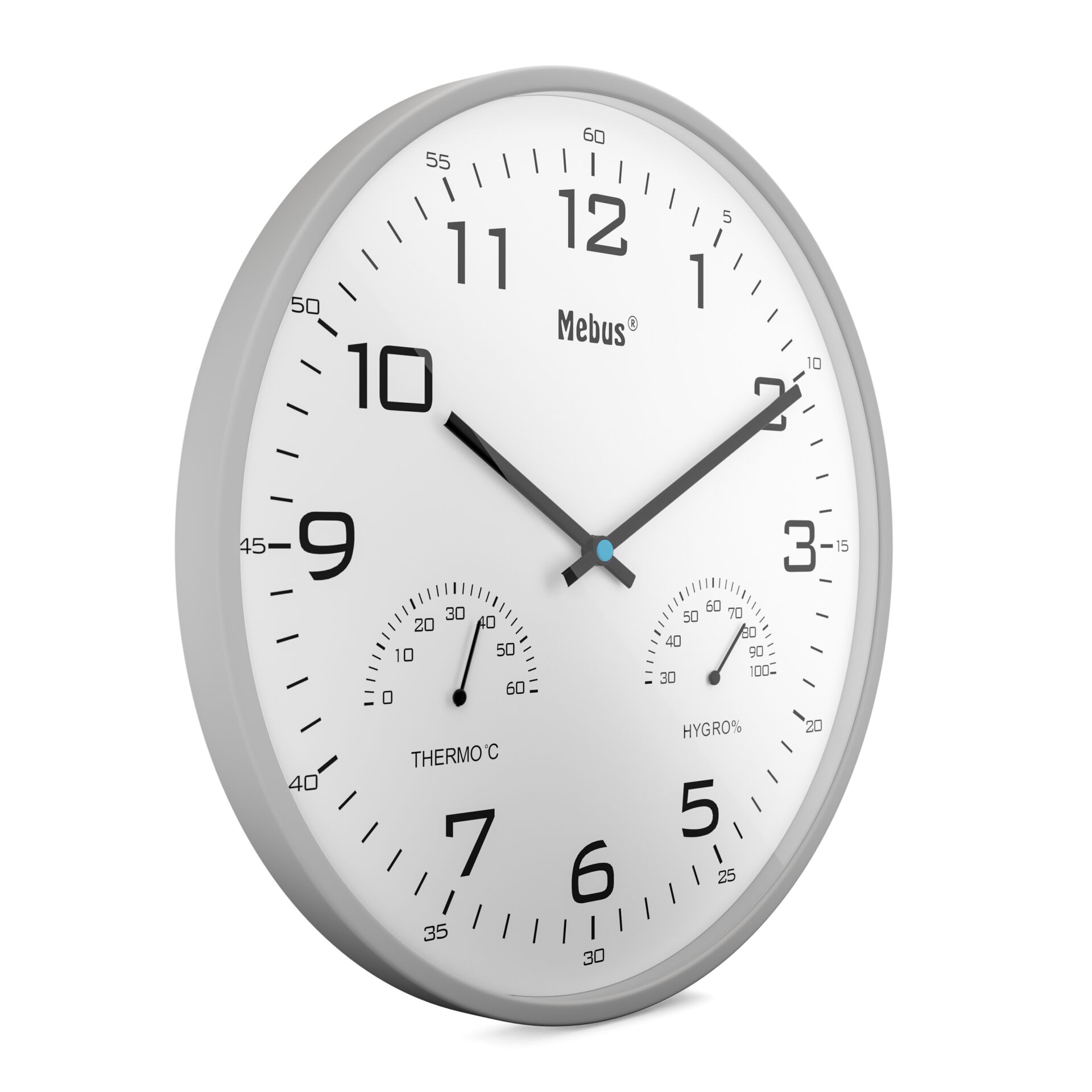 Wanduhr, Wanduhr mit Thermometer, Quarzuhr, Wand- oder Zimmeruhr, Große Wanduhr