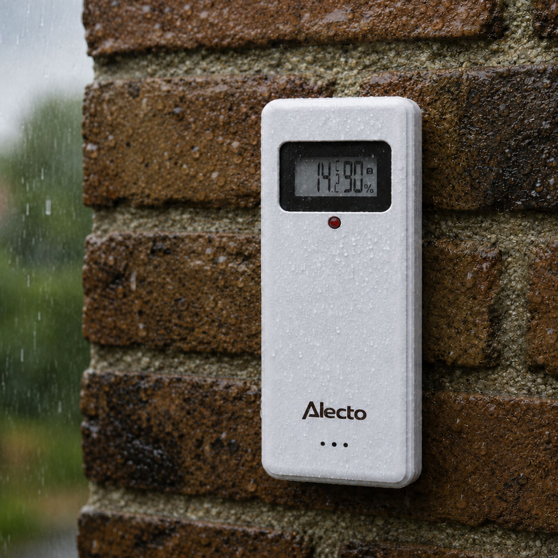 Hygrometer, Wetterstation, Digitaldisplay, Feuchtigkeit, Außenmontage