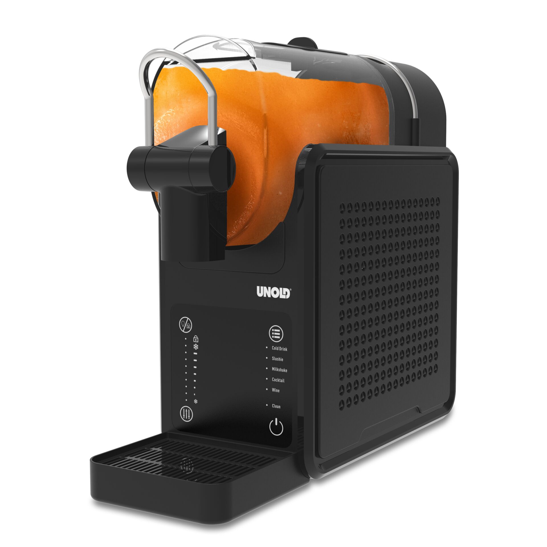 Kapselkaffeemaschine, Einzeltassen-Kaffeemaschine, Kapselautomat, Schwarz, Orange