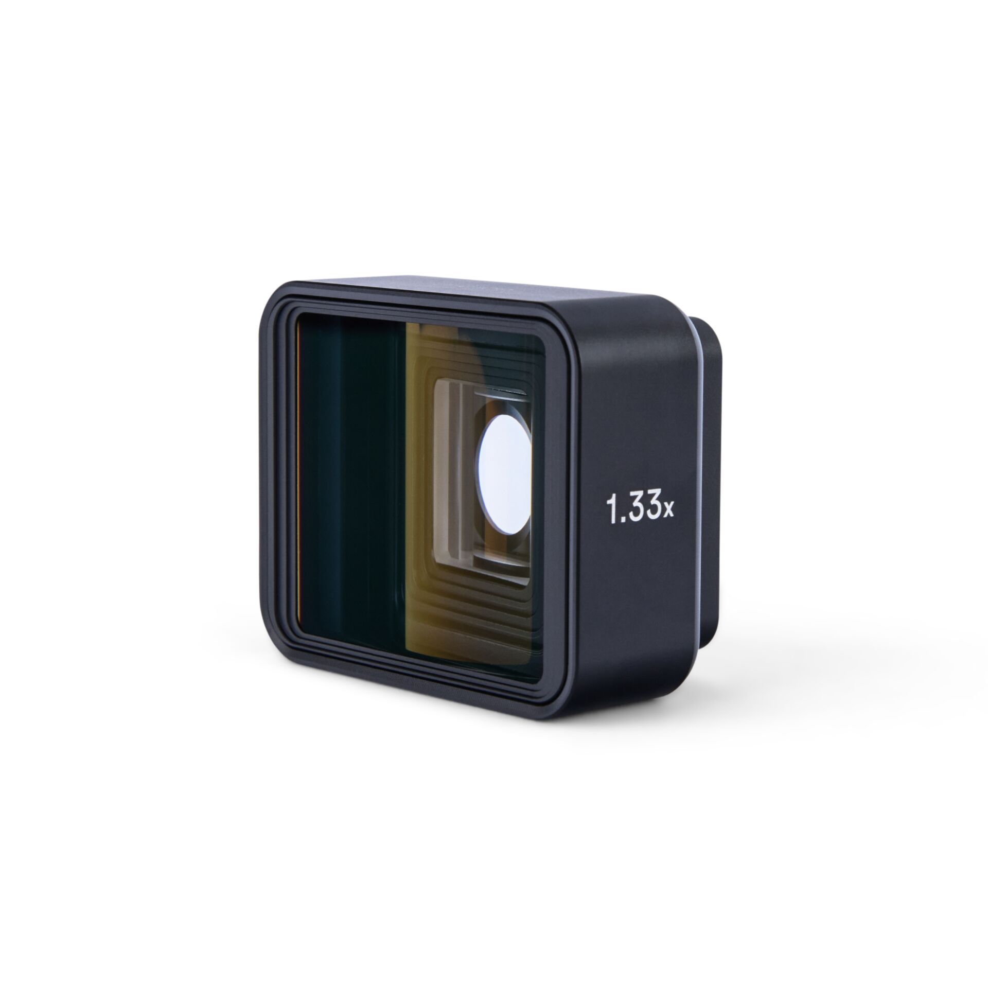 Weitwinkelobjektiv, Kamera Objektiv, 1.33x, Filterglas, Gehäuse schwarz, Linearlens, Kameraobjektiv, 1.33x, Weitwinkel, Filterstapel