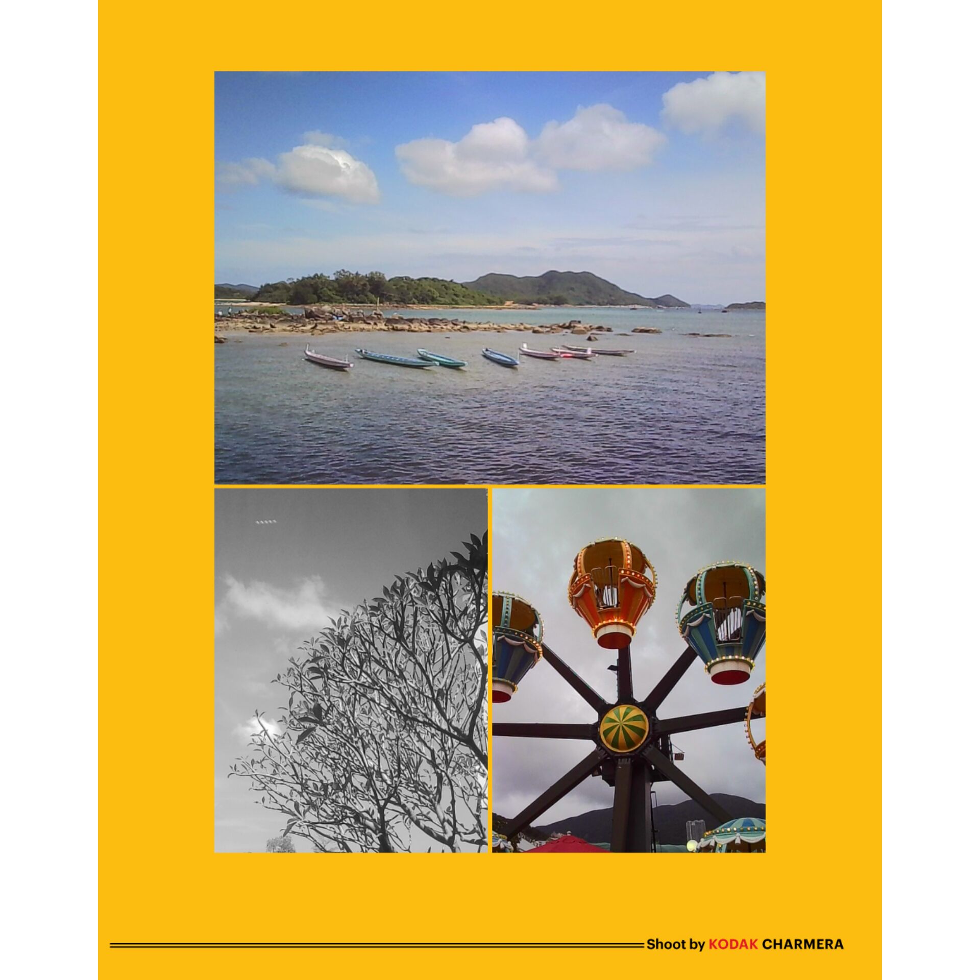 Collage, Natur, Draußen, Himmel, Uferpromenade