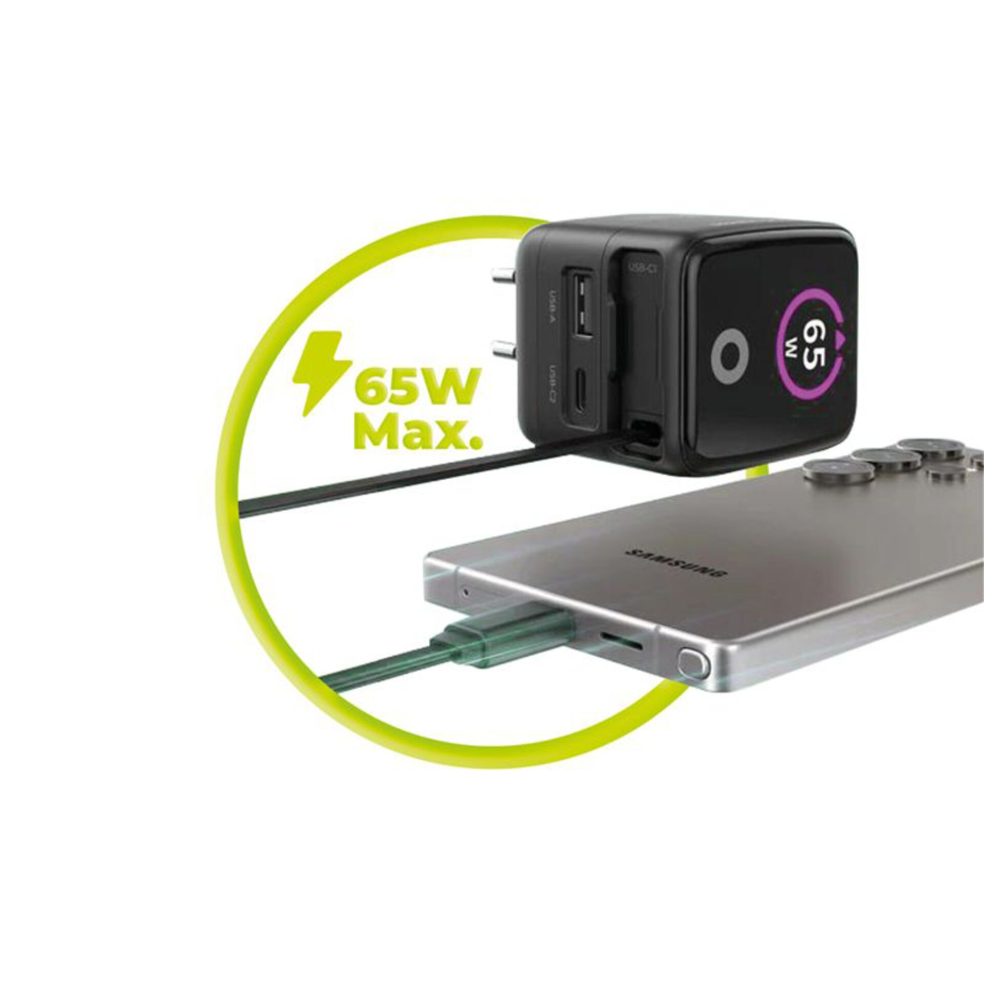 USB-C, 65W, Netzadapter, Multiport, USB-C Kabel
