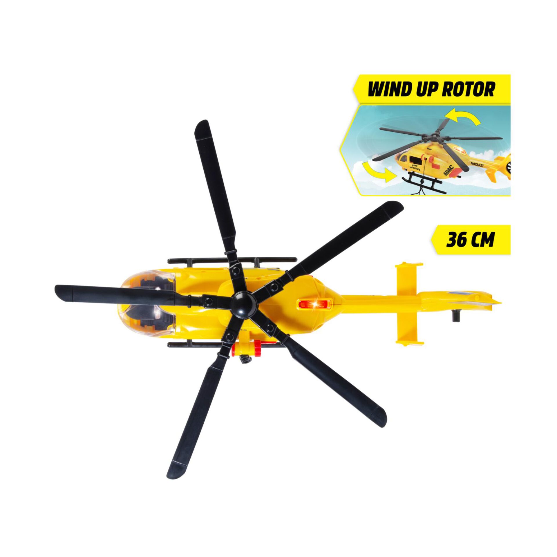 Helikopter, Spielzeug, Rotor, Gelb, 36 cm