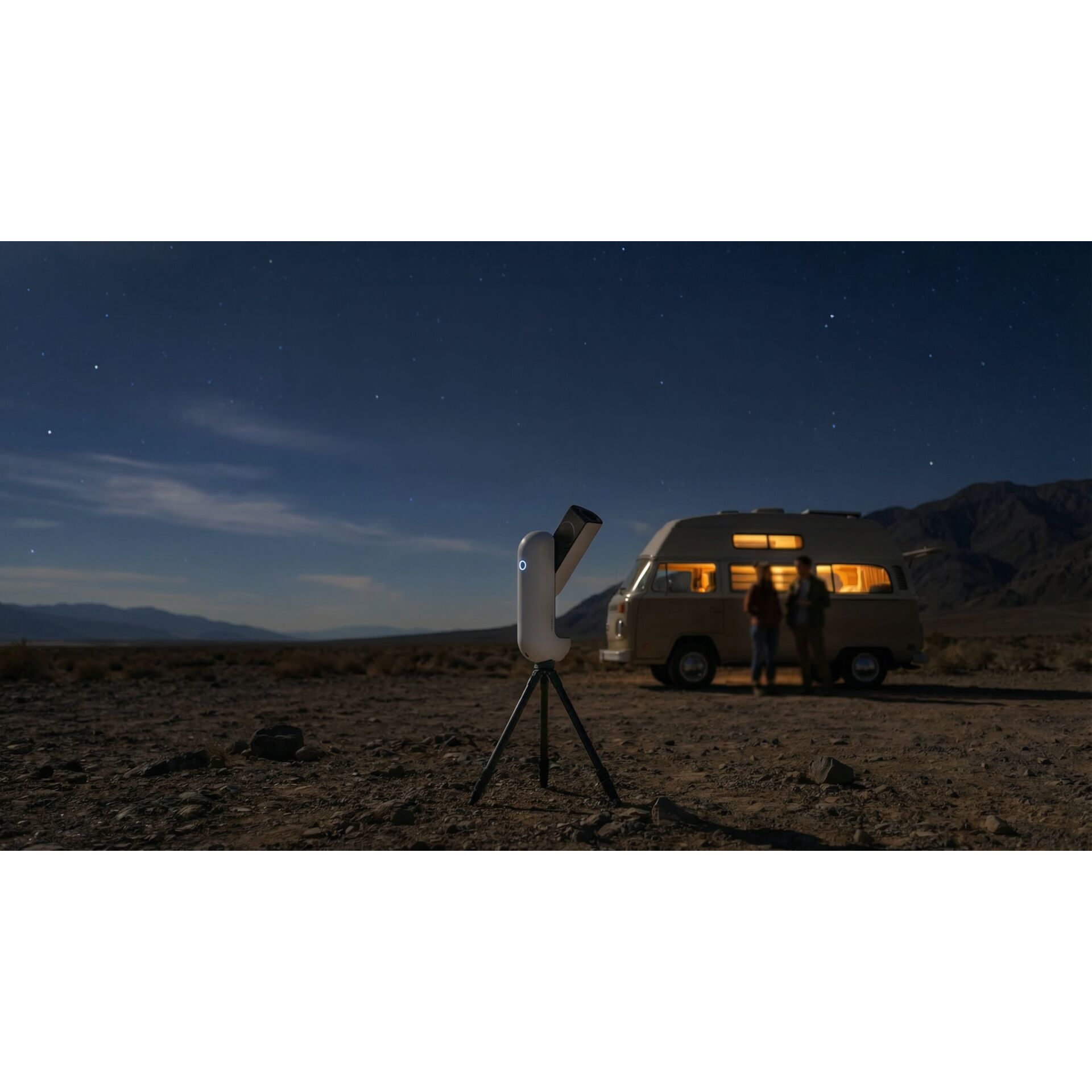 Astro-Scanner, Astronomie, Drohne, Nachtaufnahmen, Camping