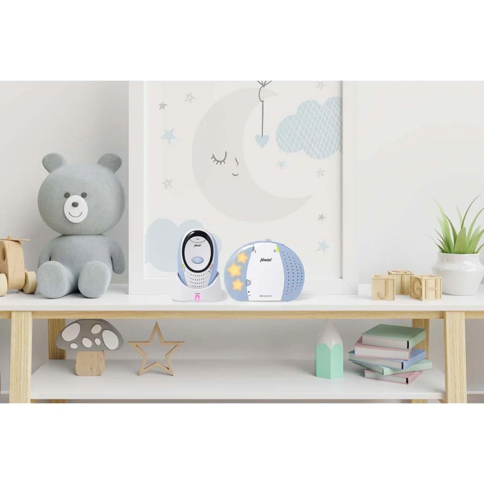 Baby Monitor, Nachtlicht, Weiches Spielzeug, Pilz-Dekor, Kinderregal