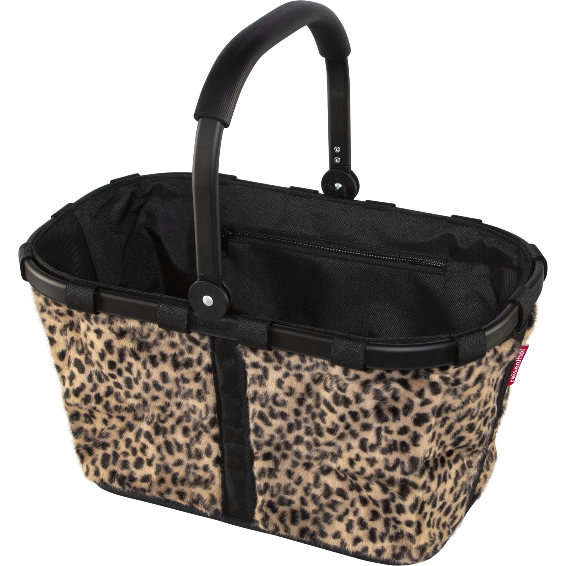 Handtasche, Tasche, Leopardendesign, Wildlederoptik, Universalgriff