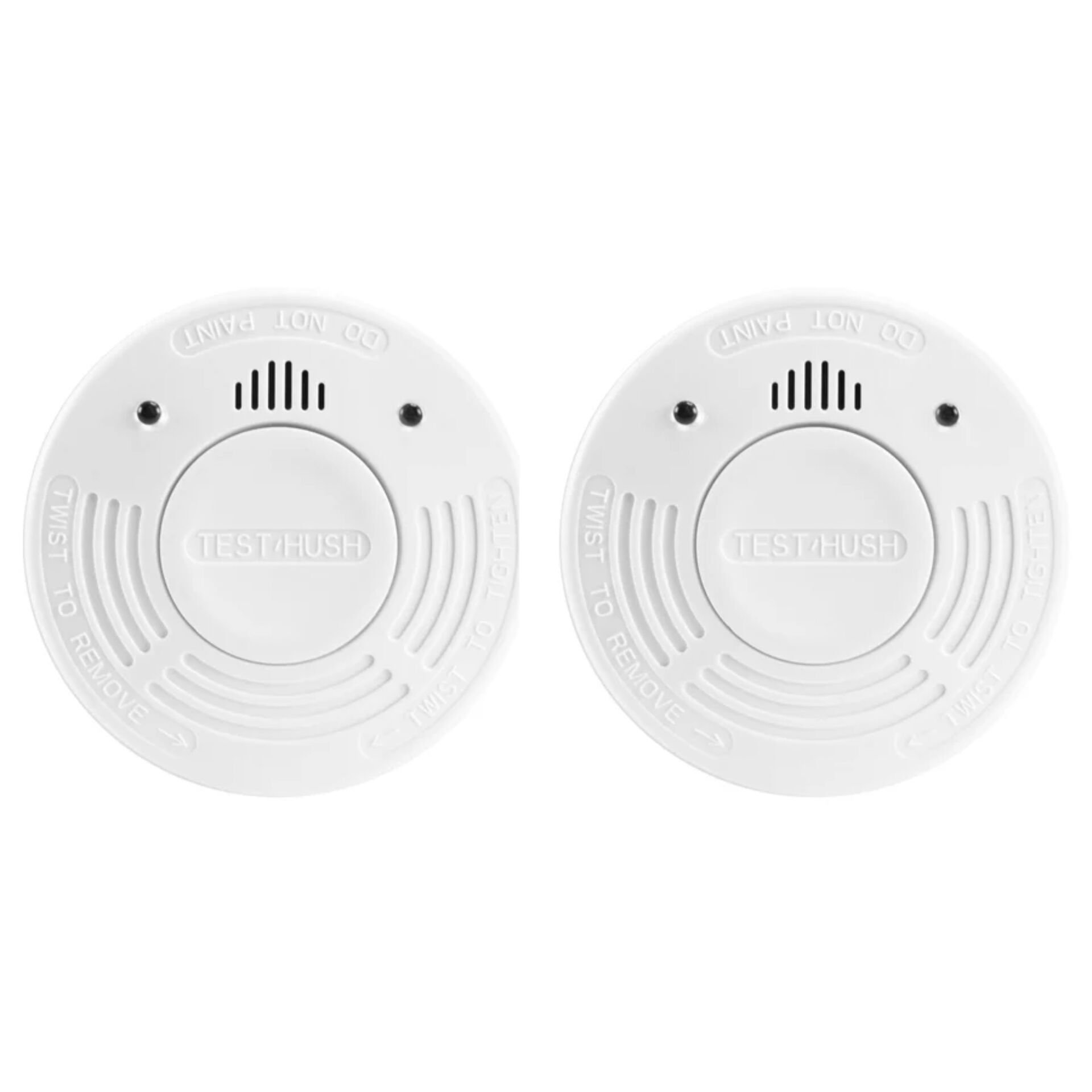 smoke detector, carbon monoxide, dual alarm, round, white