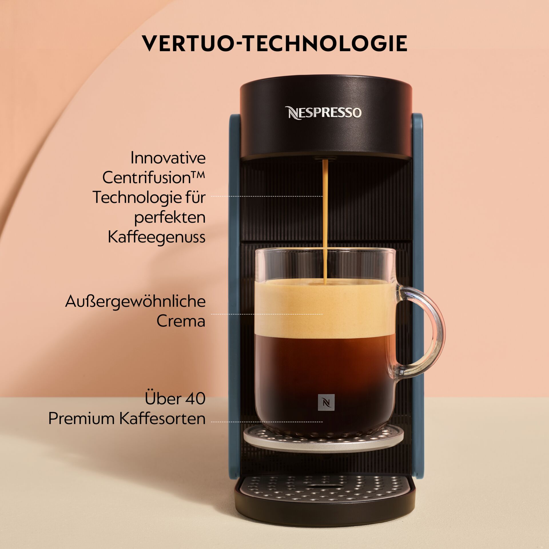 Kaffeemaschine, Espressomaschine, Kaffeezubereitung, Crema, Nespresso