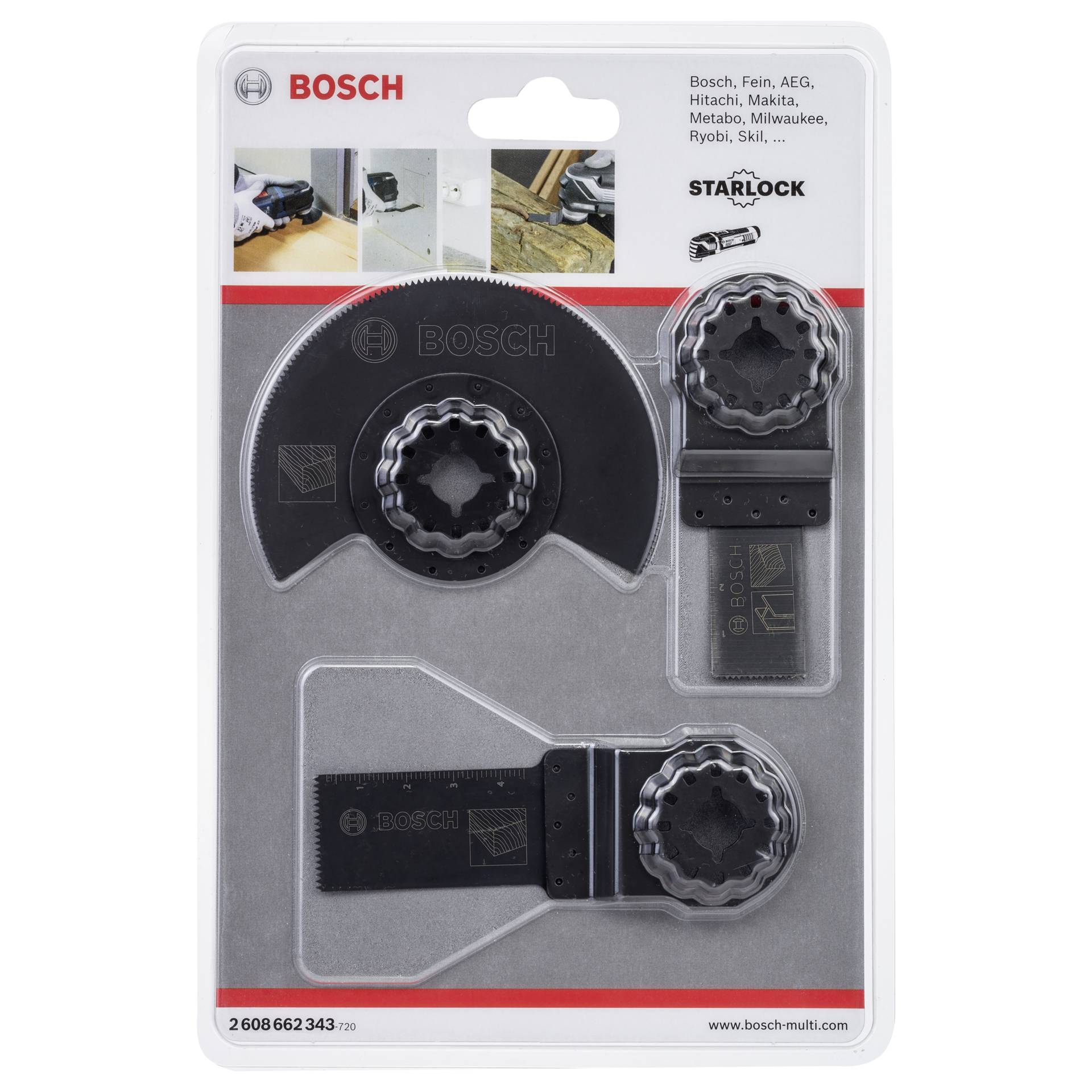 Bosch GOP Basis-Holz-Set  3-tlg. Starlock