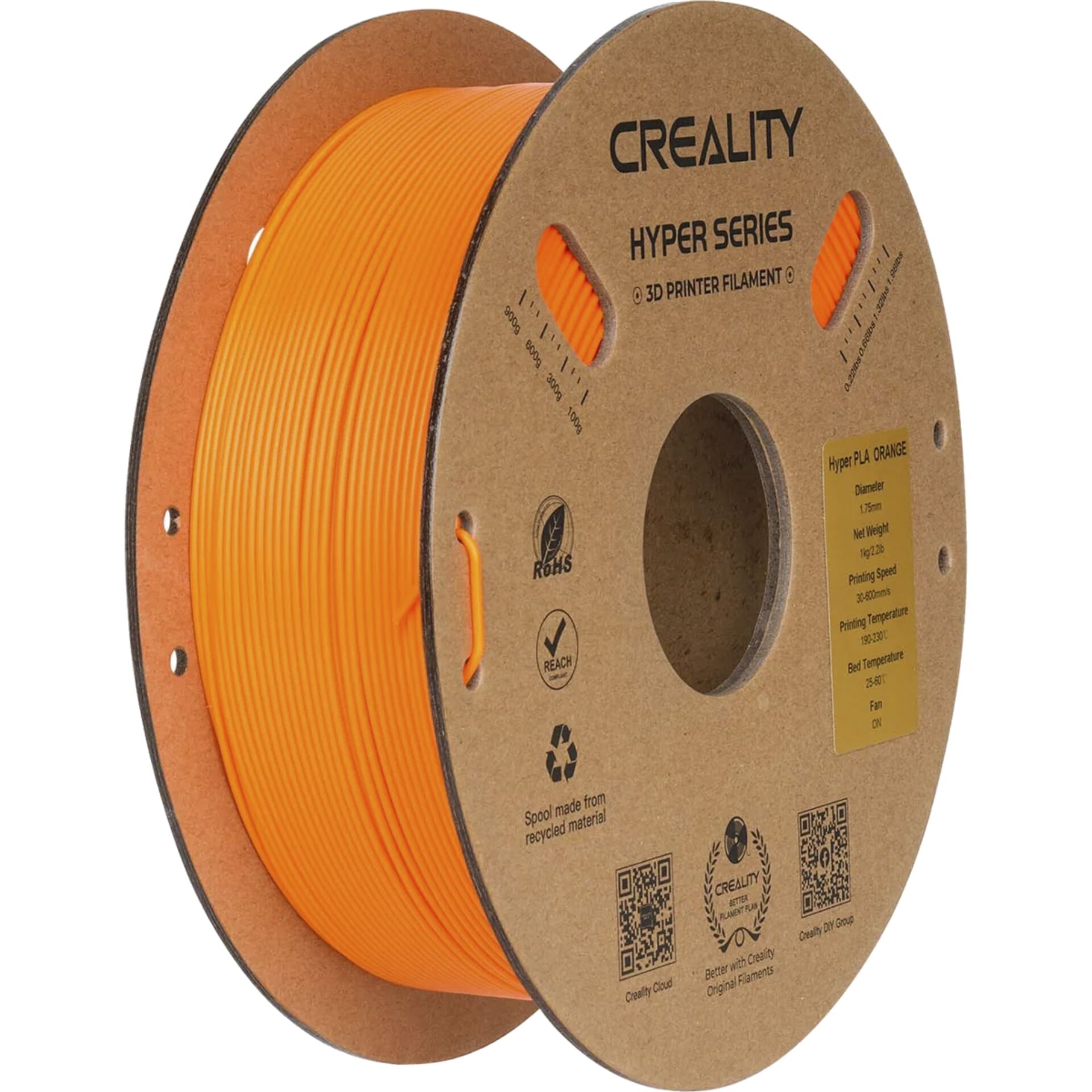 Creality Filament Hyper PLA  Orange 1kg