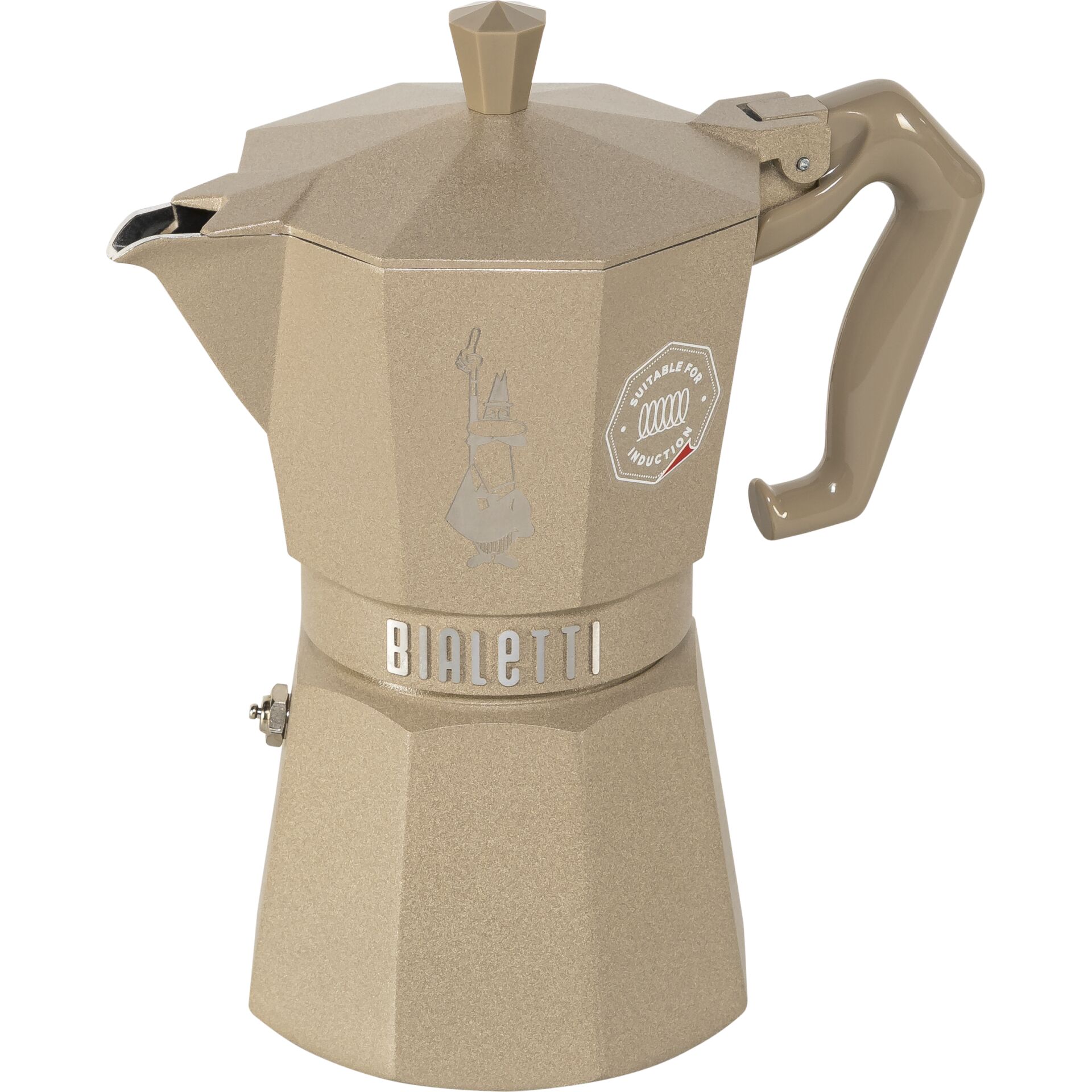 Kaffeemaschine, Mokkamaschine, Bialetti, Tonfarbe, Induktion geeignet