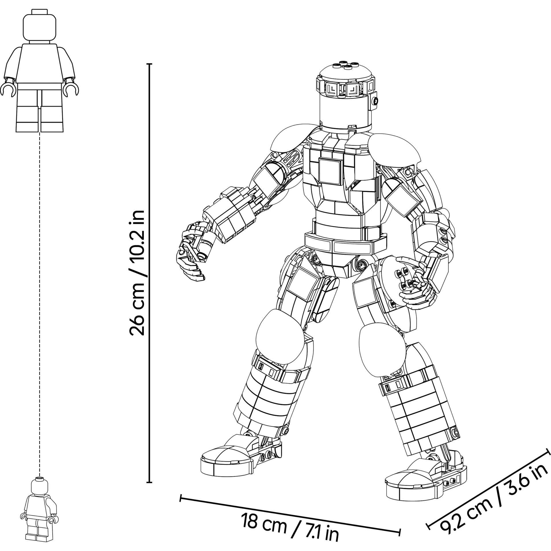 LEGO Figur, Roboter, Mechanik, gebautes Figur, Tubular Gelenke