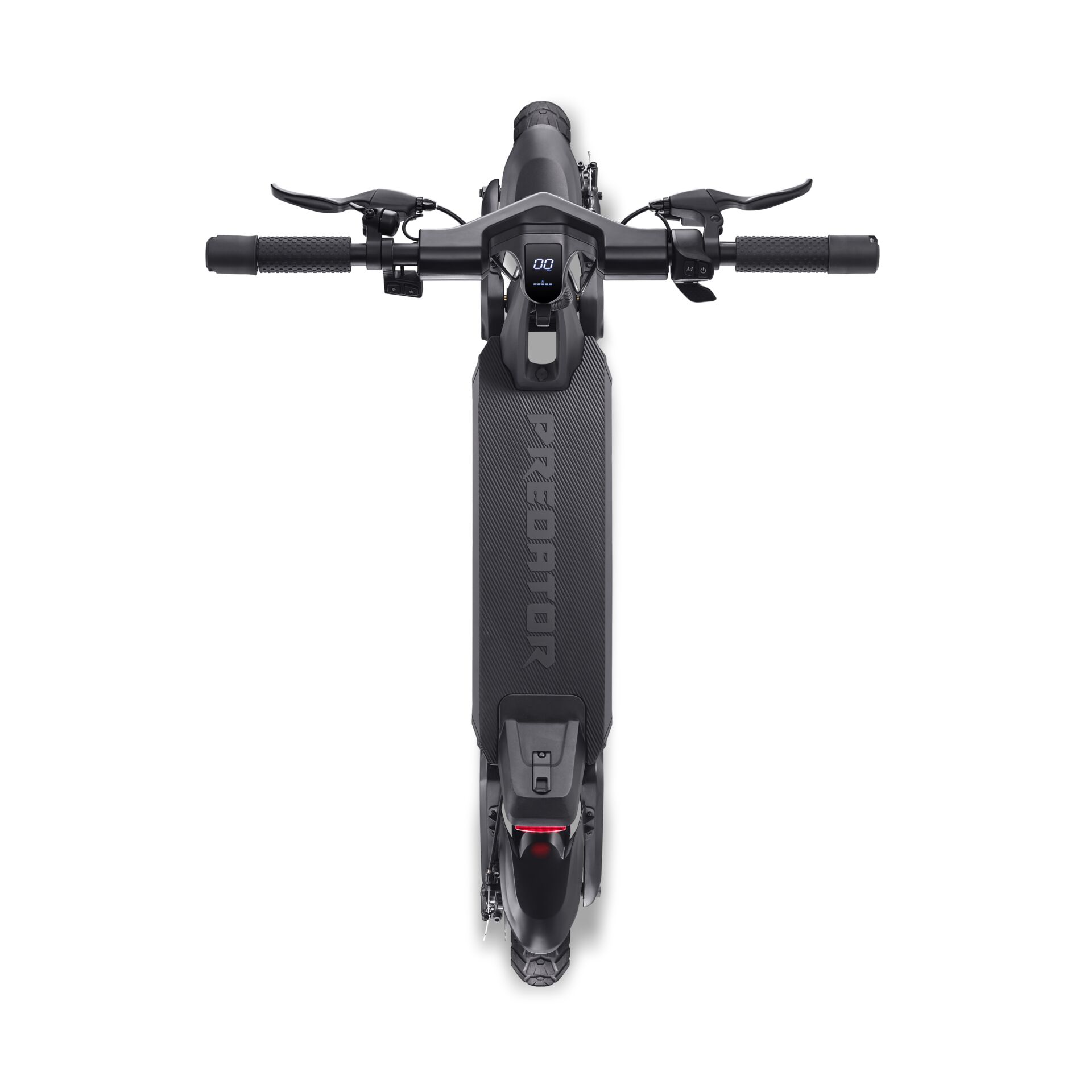 E-Scooter, Carbon Deck, Lenker, Digitalanzeige, Rücklicht