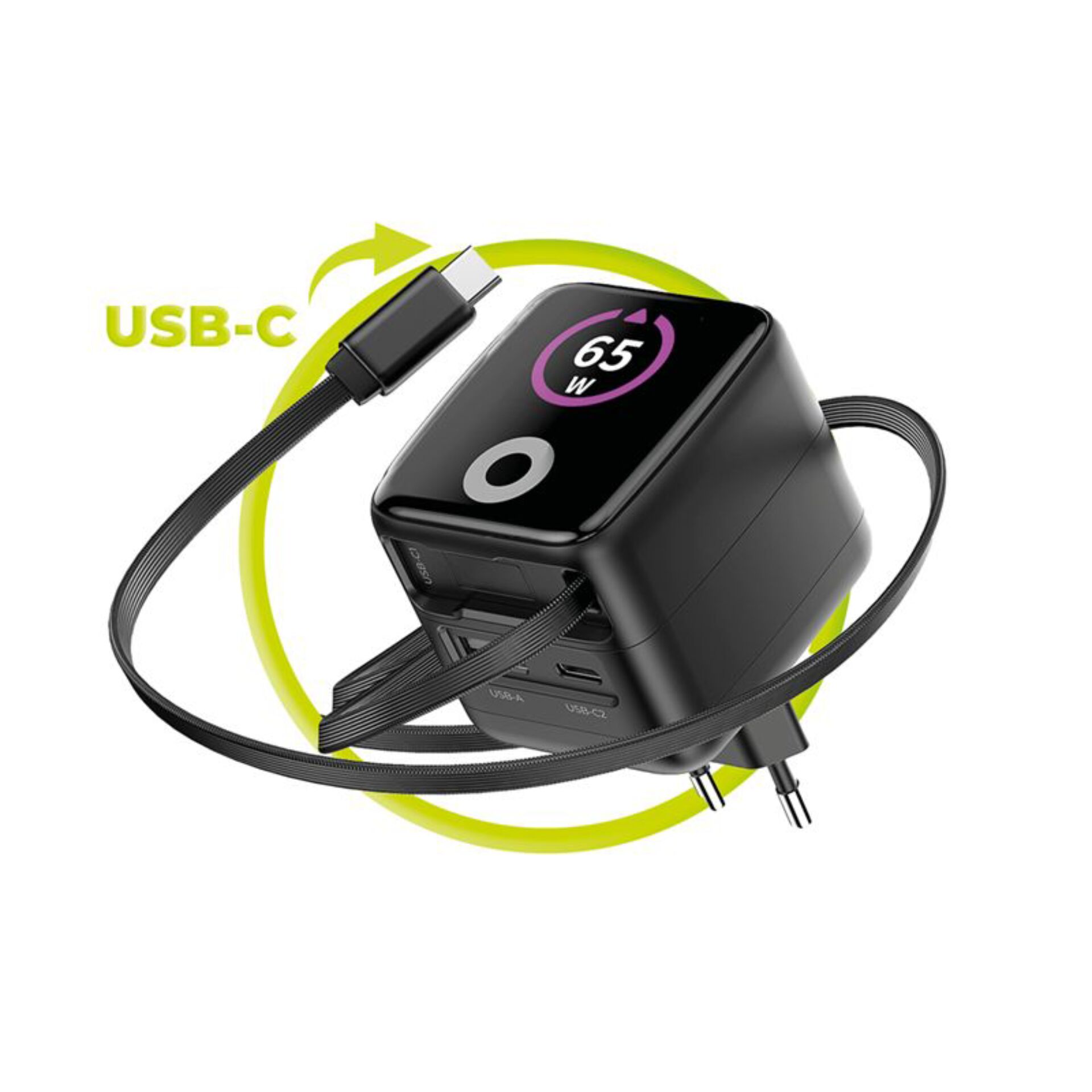 USB-C Ladegerät, Smartwatch Dock, USB-C Ladegerät Adapter, Ladegerät Tischladestation, Stromversorgung Dock