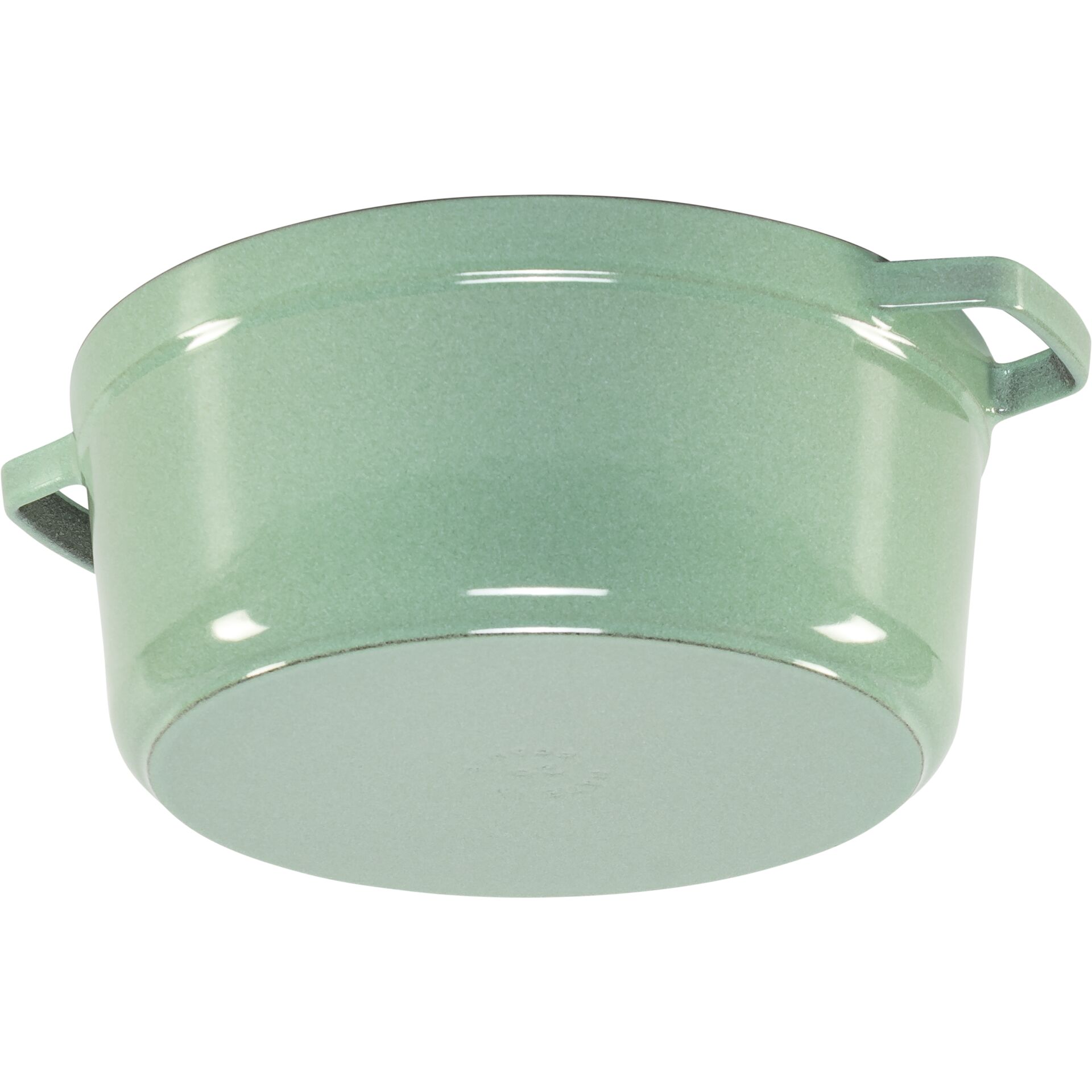 Bräter, Kochtopf, Grün, Emailliert, Rund