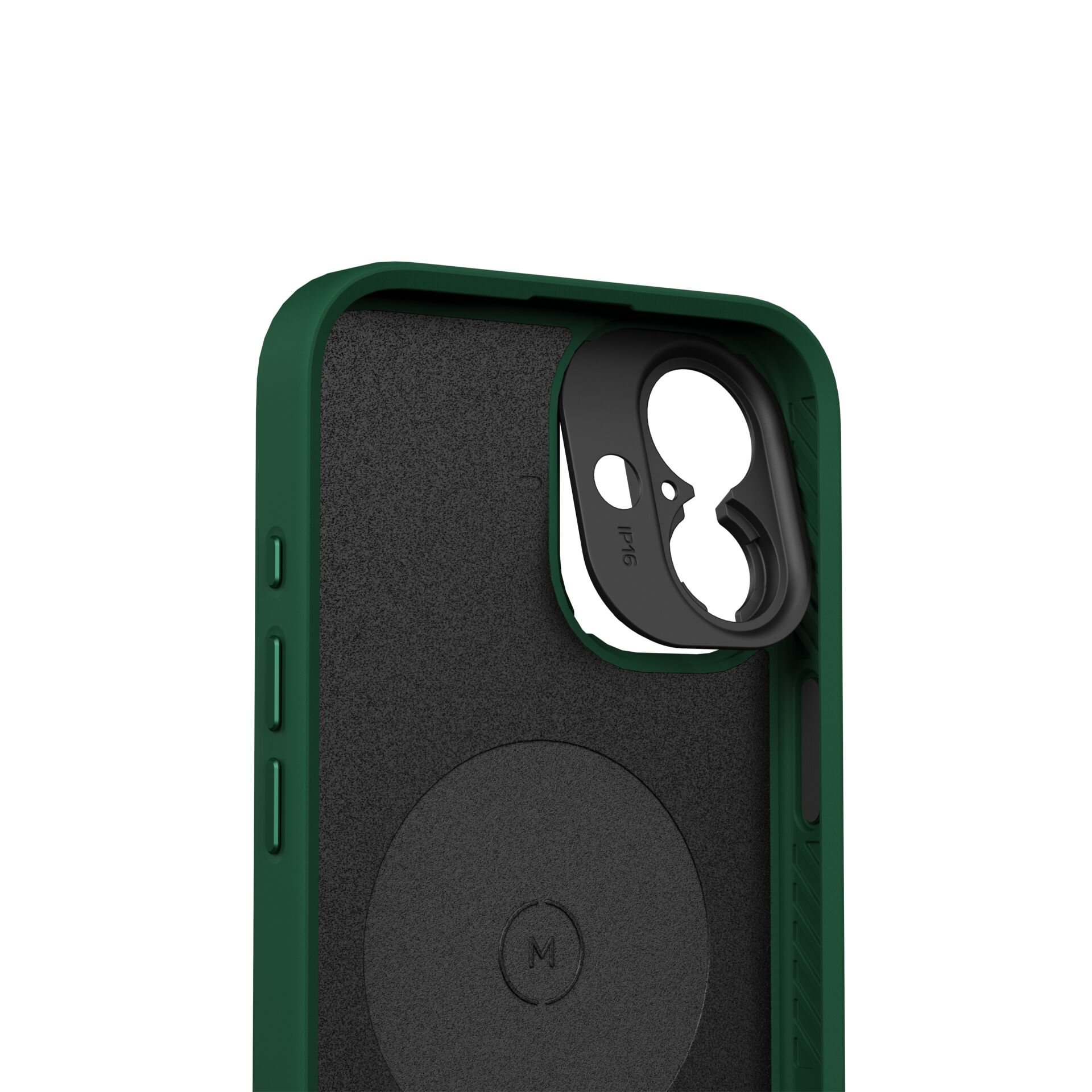 Handyhülle, Magnetischer Halter, Grün, Doppelwandig, Kameraringschutz