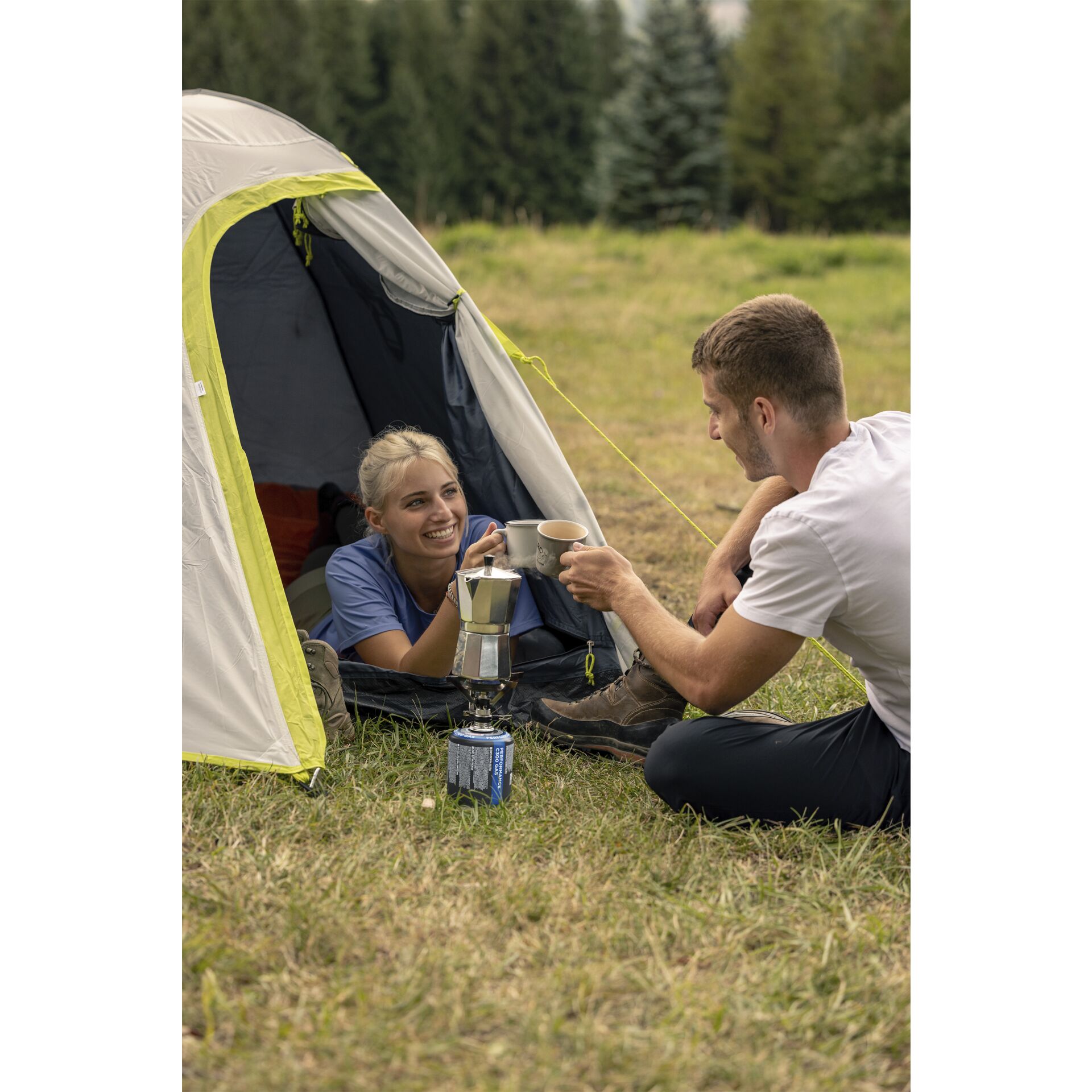 Draußen, Unterschlupf, Zelt, Campen, Person