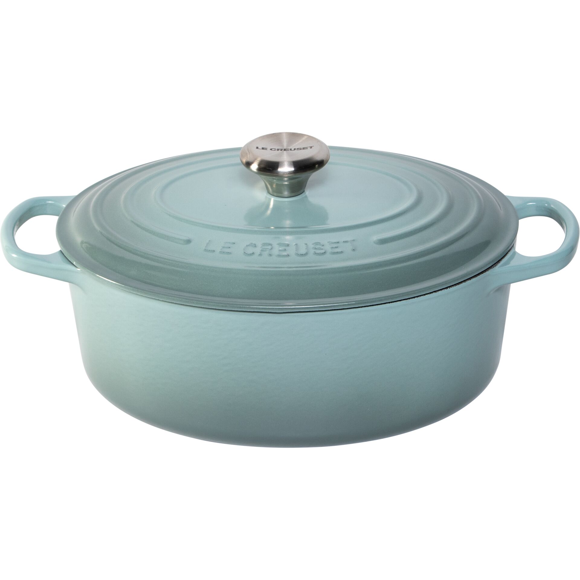 Le Creuset Signature Bräter  oval 29 cm sea salt