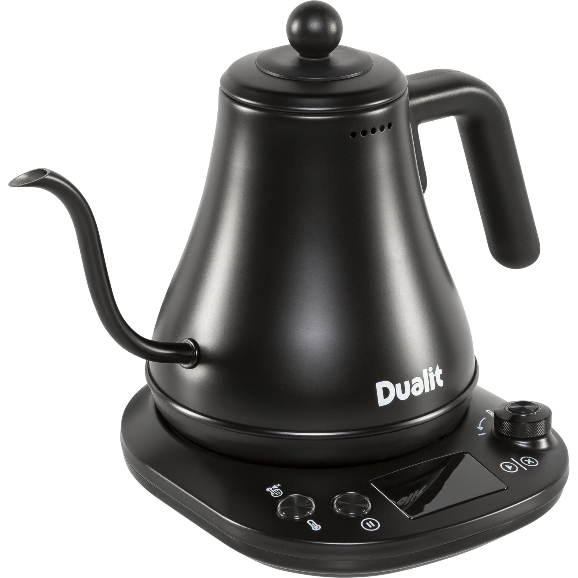 Kaffeekanne, Elektrische Kanne, Spitzes Design, Schwarz, Smart-Teeersatz