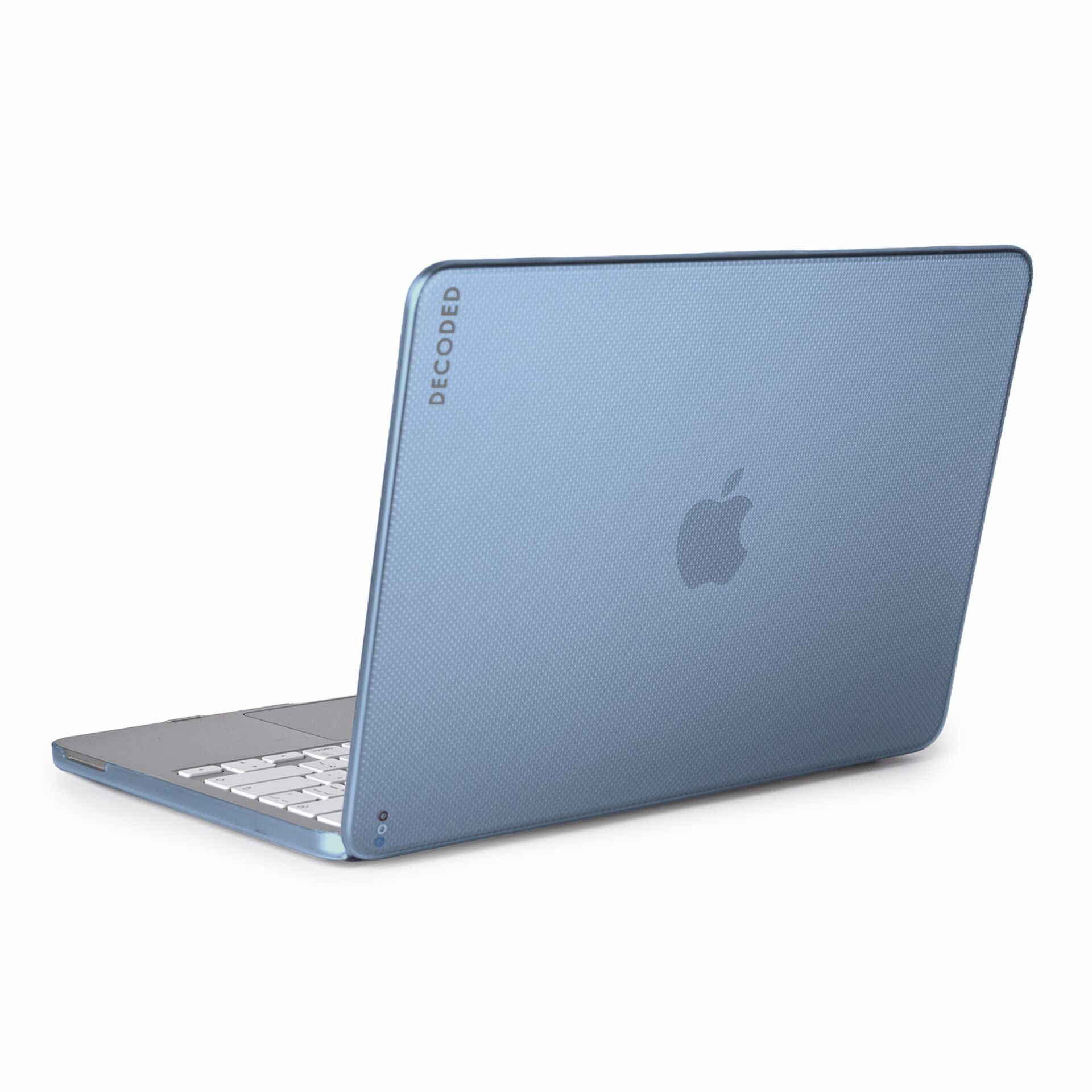 Laptop, Blau, Rückseite Muster, Aluminiumgehäuse, Aufgeklappter Deckel