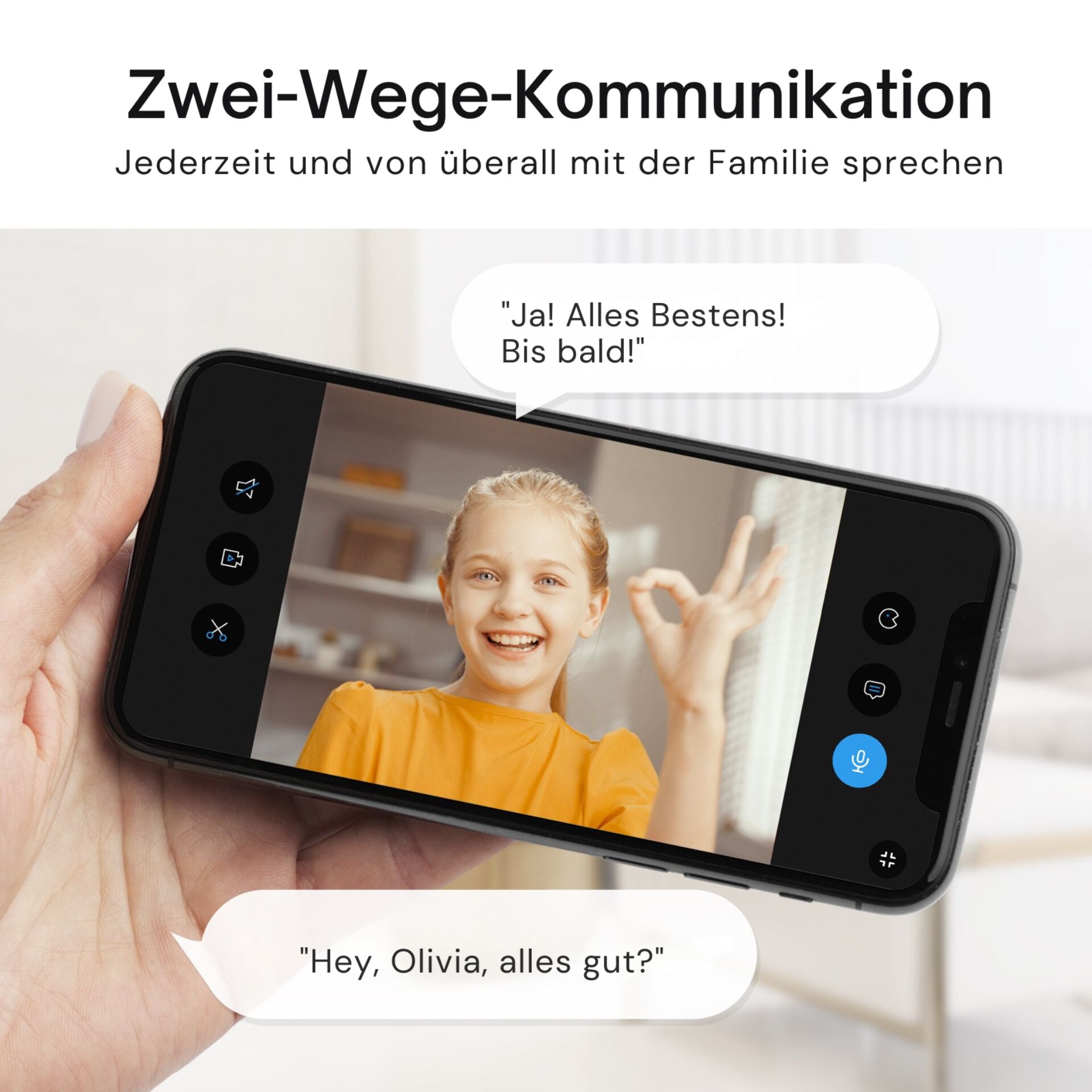 smartphone, Videoanruf, Frontkamera, Zwei-Wege-Kommunikation, Handheld-Gerät